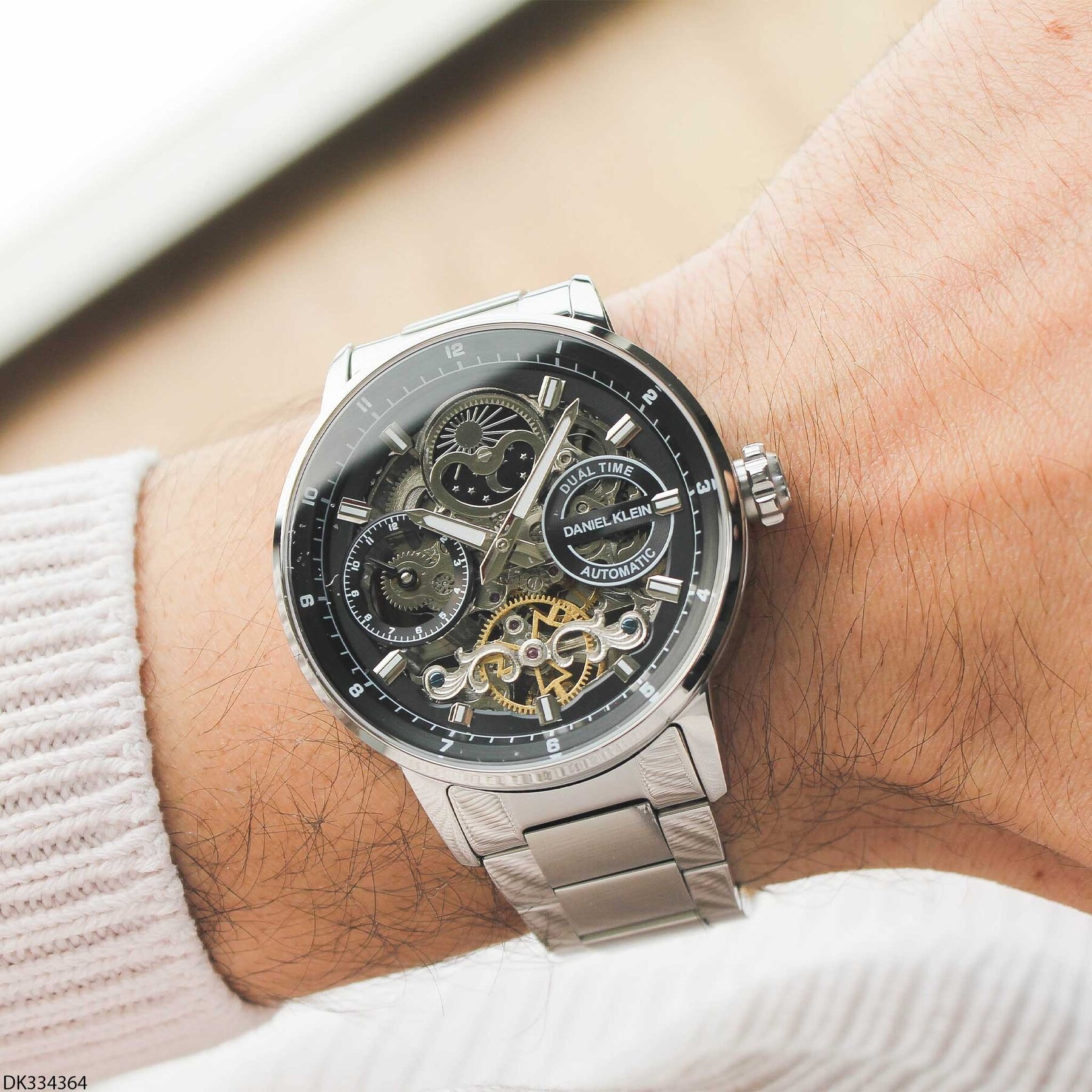 Daniel Klein DK334364 Çelik Kordonlu Otomatik Erkek Kol Saati