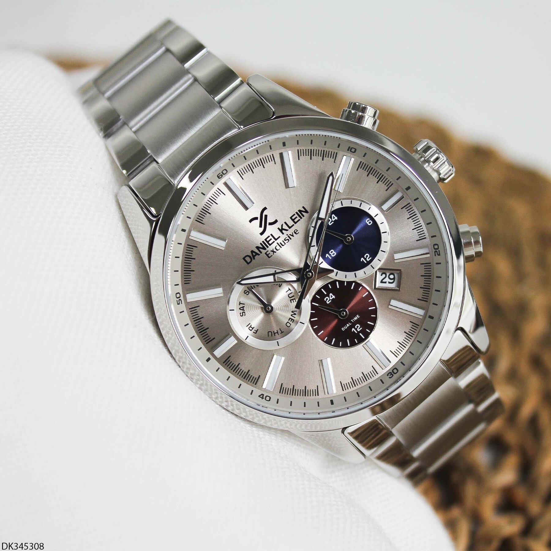 Daniel Klein DK345308 Çelik Kordonlu Erkek Kol Saati