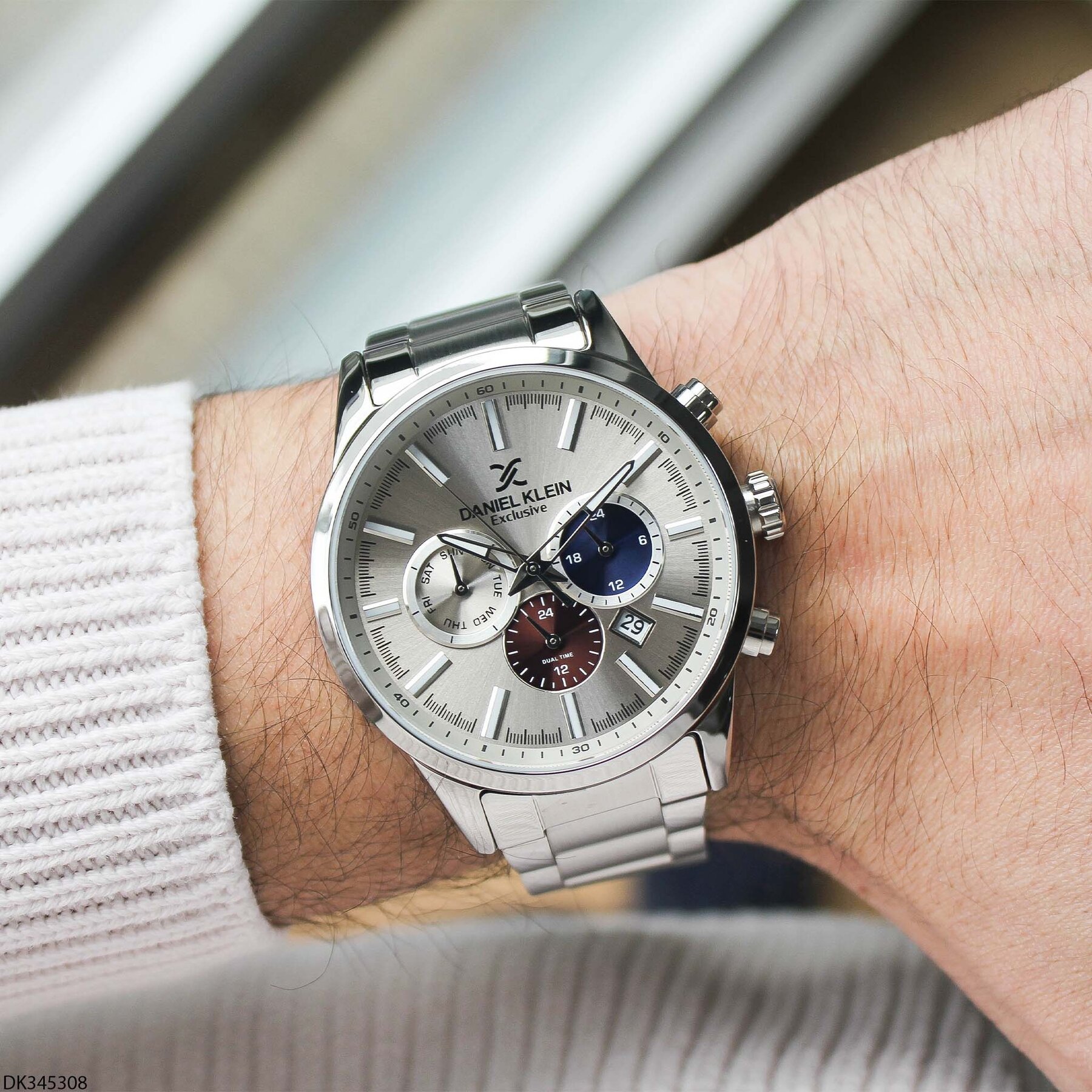 Daniel Klein DK345308 Çelik Kordonlu Erkek Kol Saati
