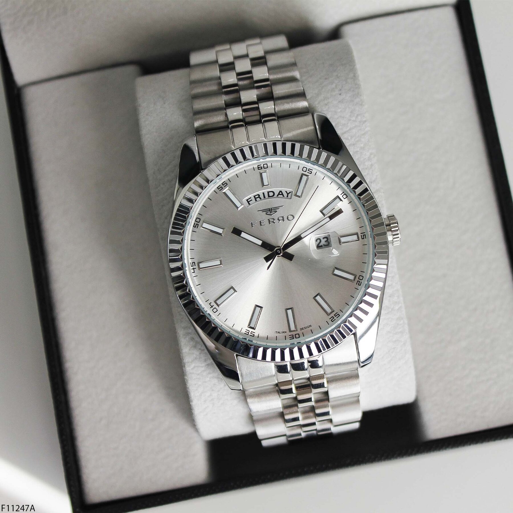 Ferro F11247A Çelik Kordonlu Erkek Kol Saati