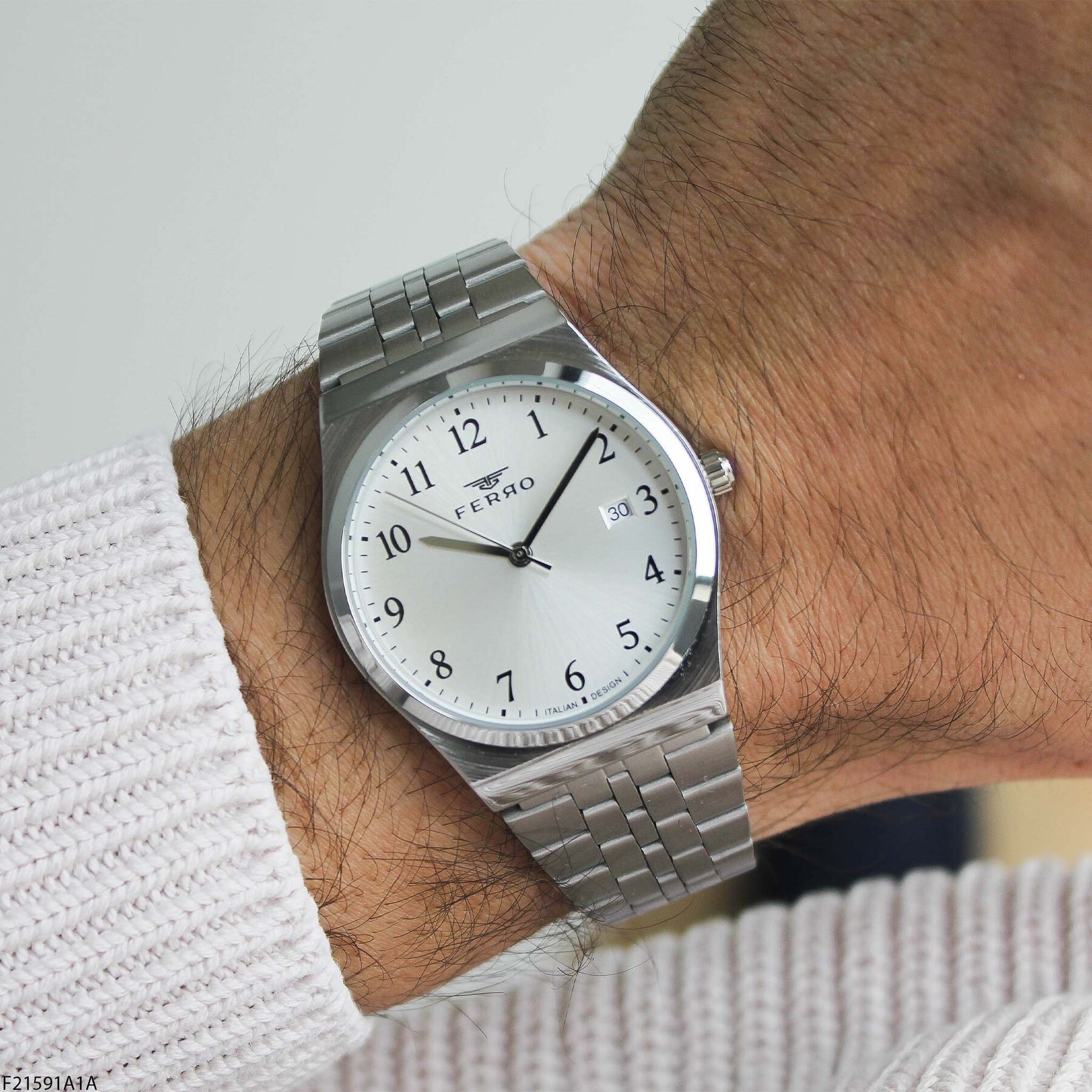 Ferro F21591A1A Çelik Kordonlu Unisex Kol Saati