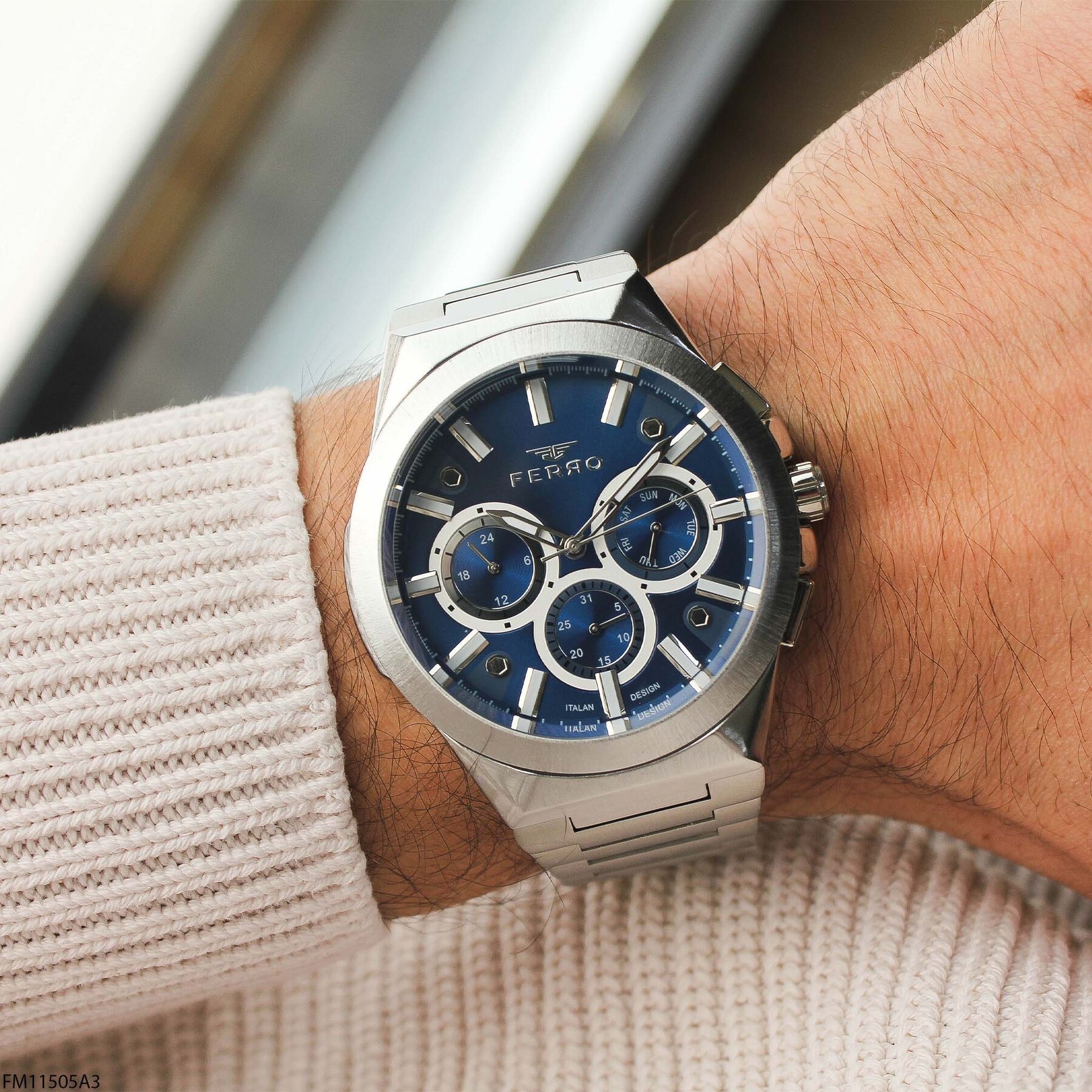 Ferro FM11505A3 Çelik Kordonlu Erkek Kol Saati