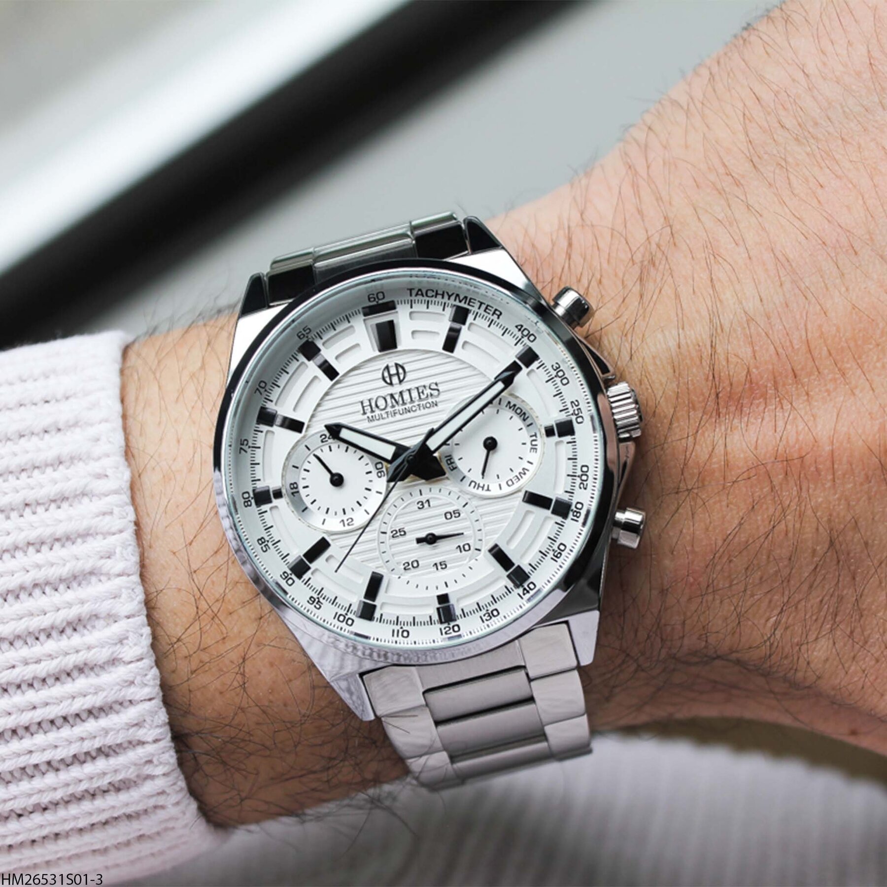 Homies HM26531S01-3 Çelik Kordonlu Erkek Kol Saati