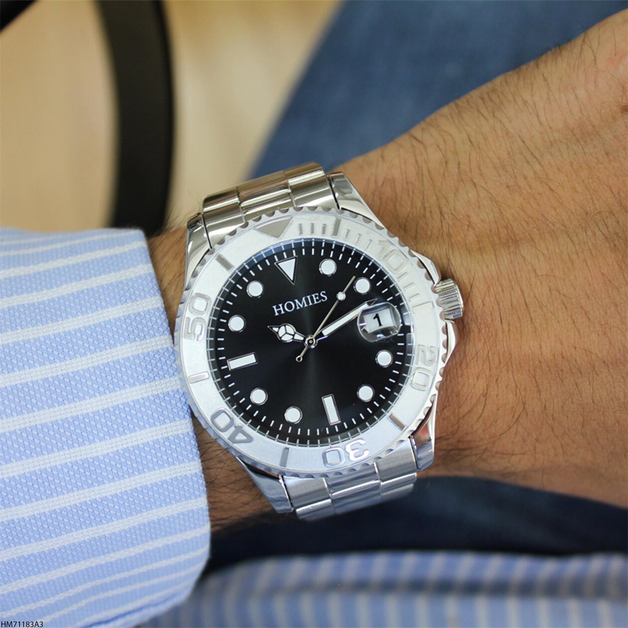 Homies HM21041S01-5 Çelik Kordonlu Erkek Kol Saati