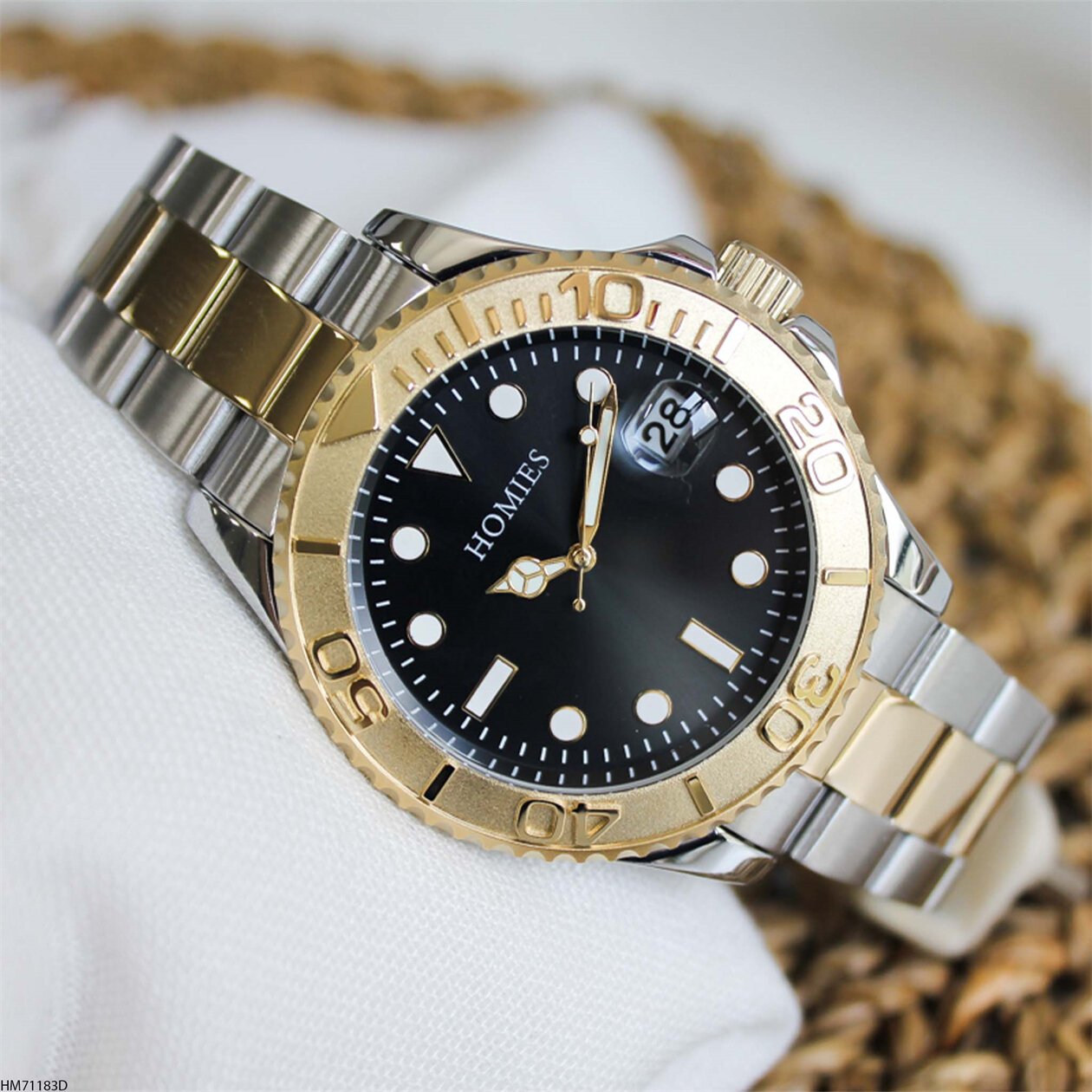 Homies HM21041S01-3 Çelik Kordonlu Erkek Kol Saati