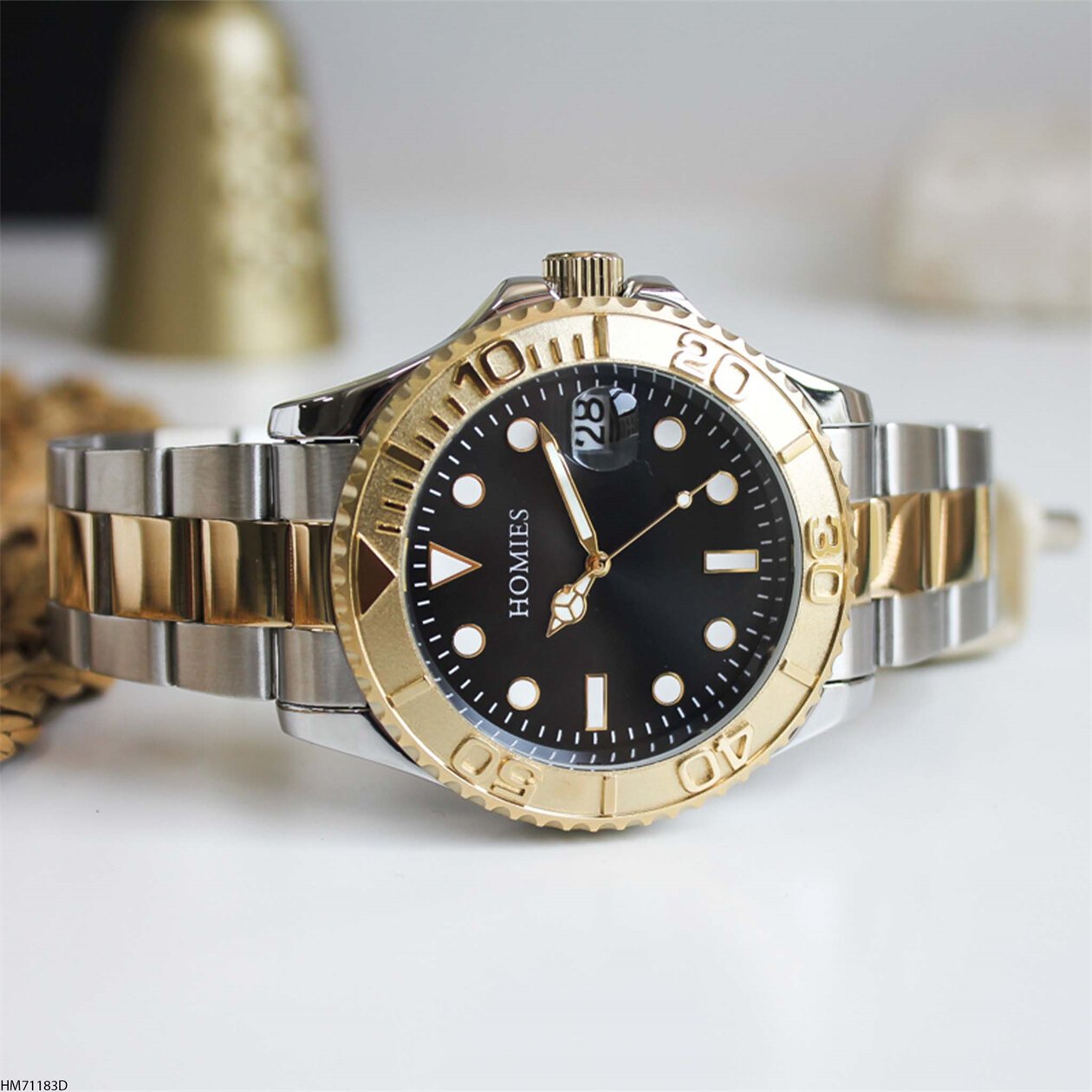 Homies HM21041S01-3 Çelik Kordonlu Erkek Kol Saati