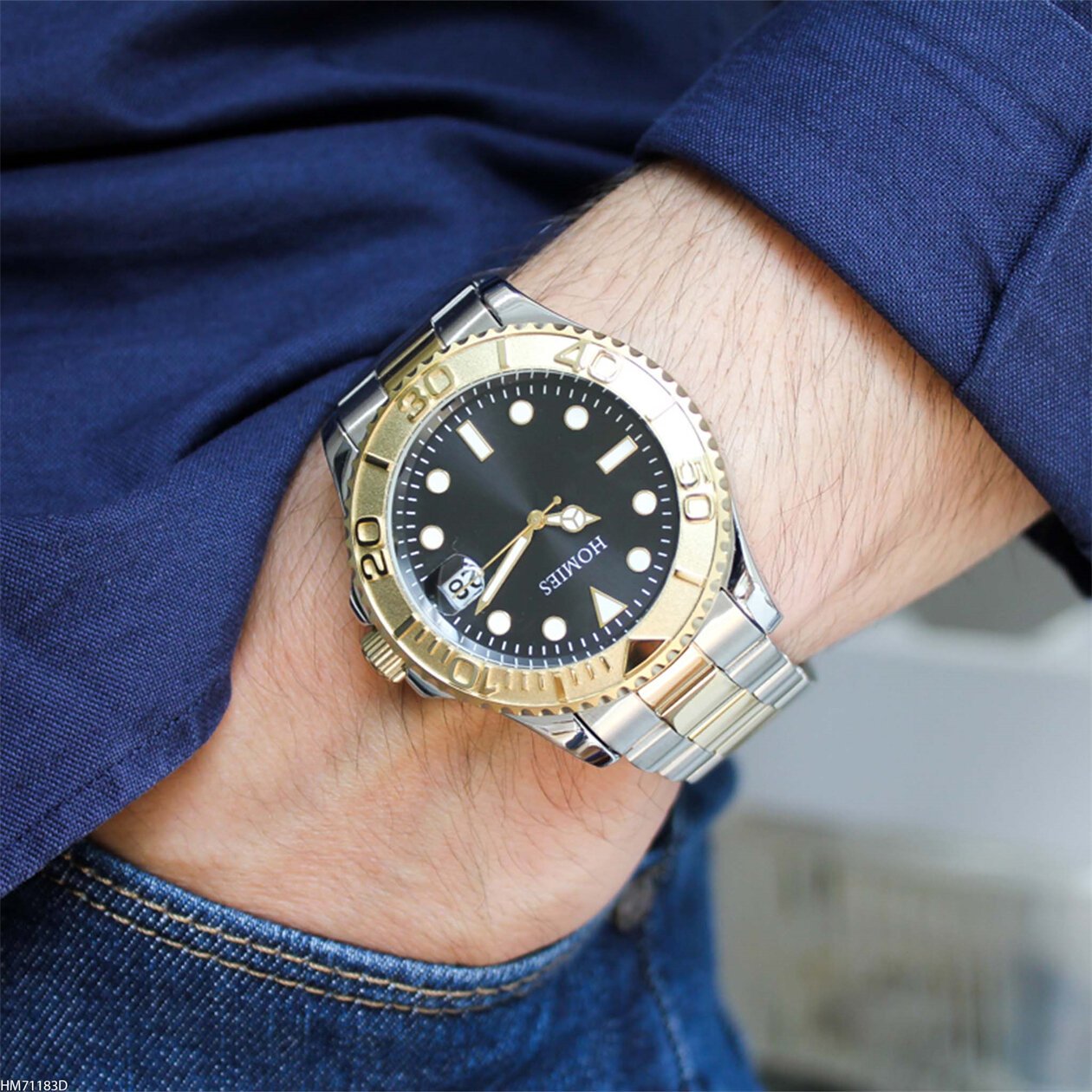 Homies HM21041S01-3 Çelik Kordonlu Erkek Kol Saati