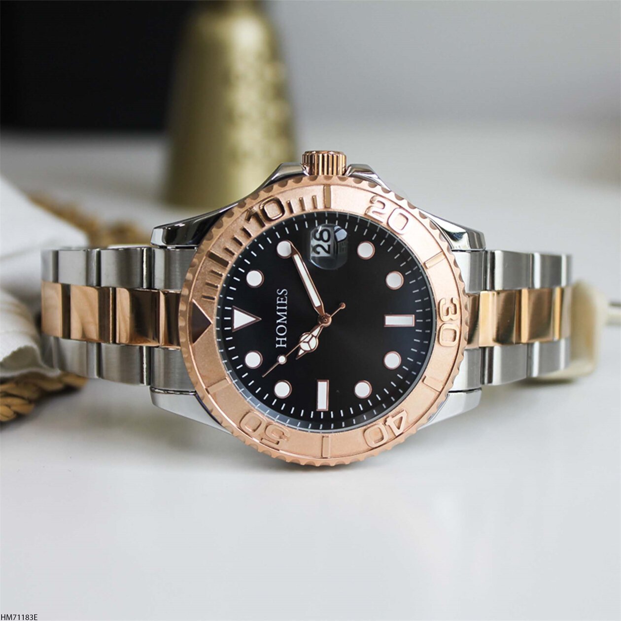 Homies HM21041S01-2 Çelik Kordonlu Erkek Kol Saati