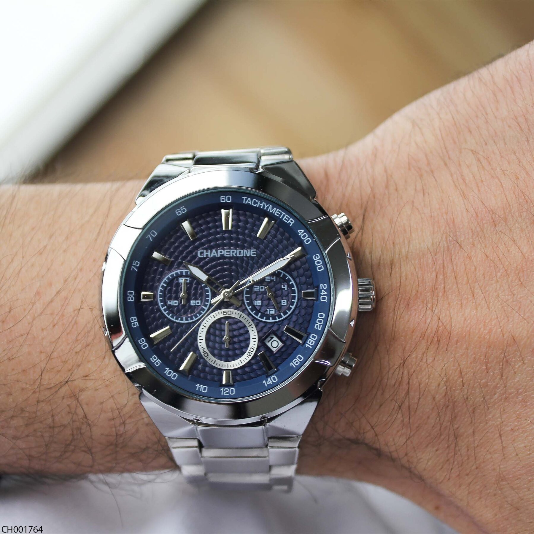 Chaperone CH001764 Çelik Kordonlu Erkek Kol Saati