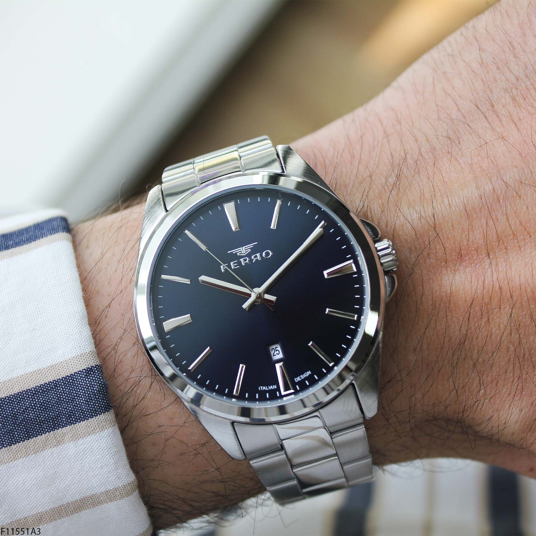 Ferro F11551A3 Çelik Kordonlu Erkek Kol Saati