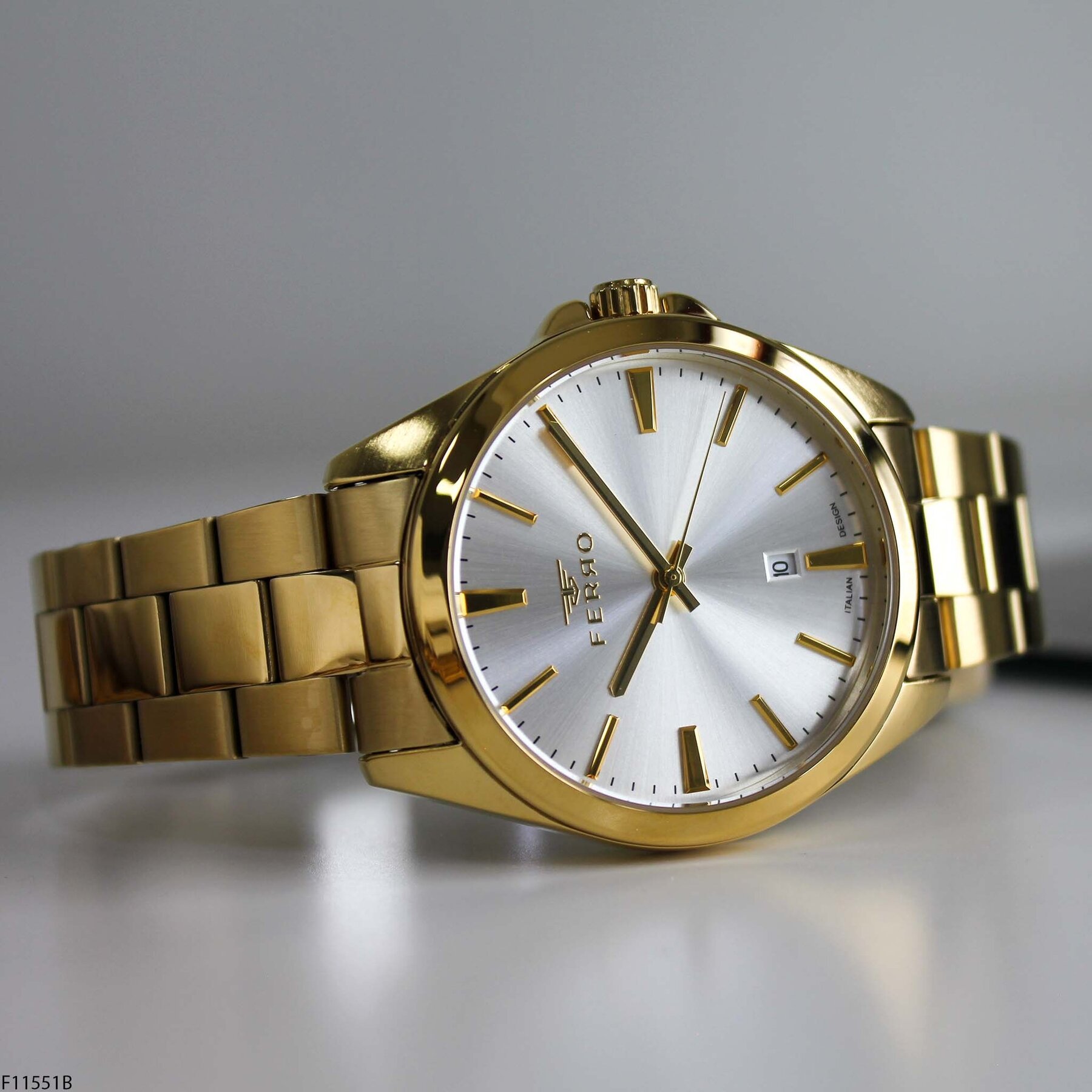 Ferro F11551B Çelik Kordonlu Erkek Kol Saati