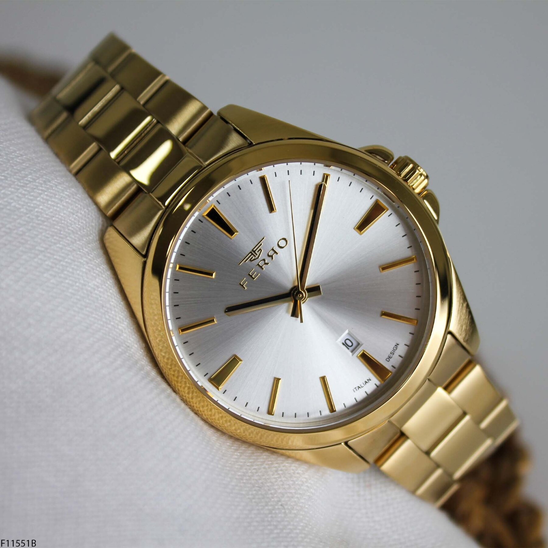 Ferro F11551B Çelik Kordonlu Erkek Kol Saati