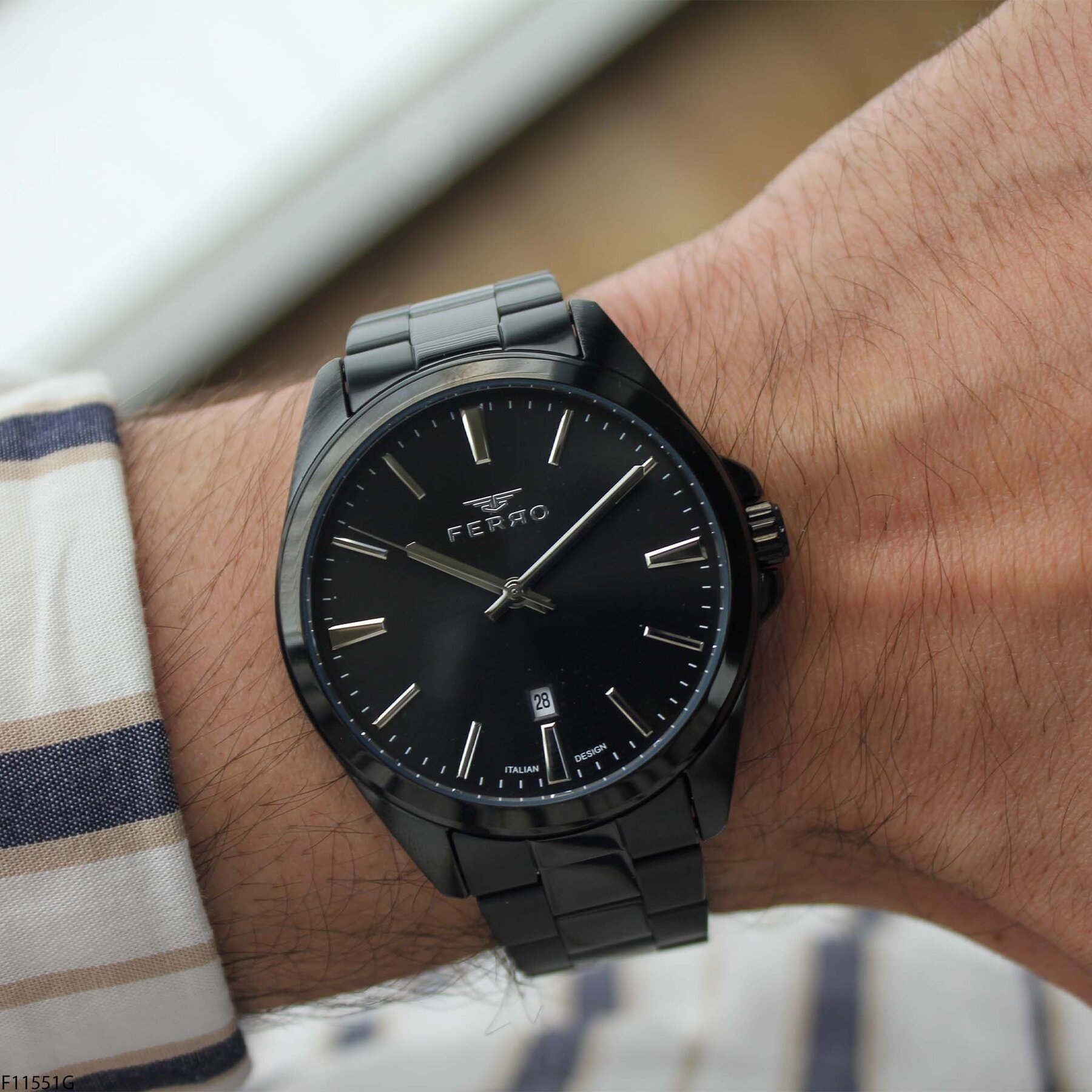 Ferro F11551G Çelik Kordonlu Erkek Kol Saati