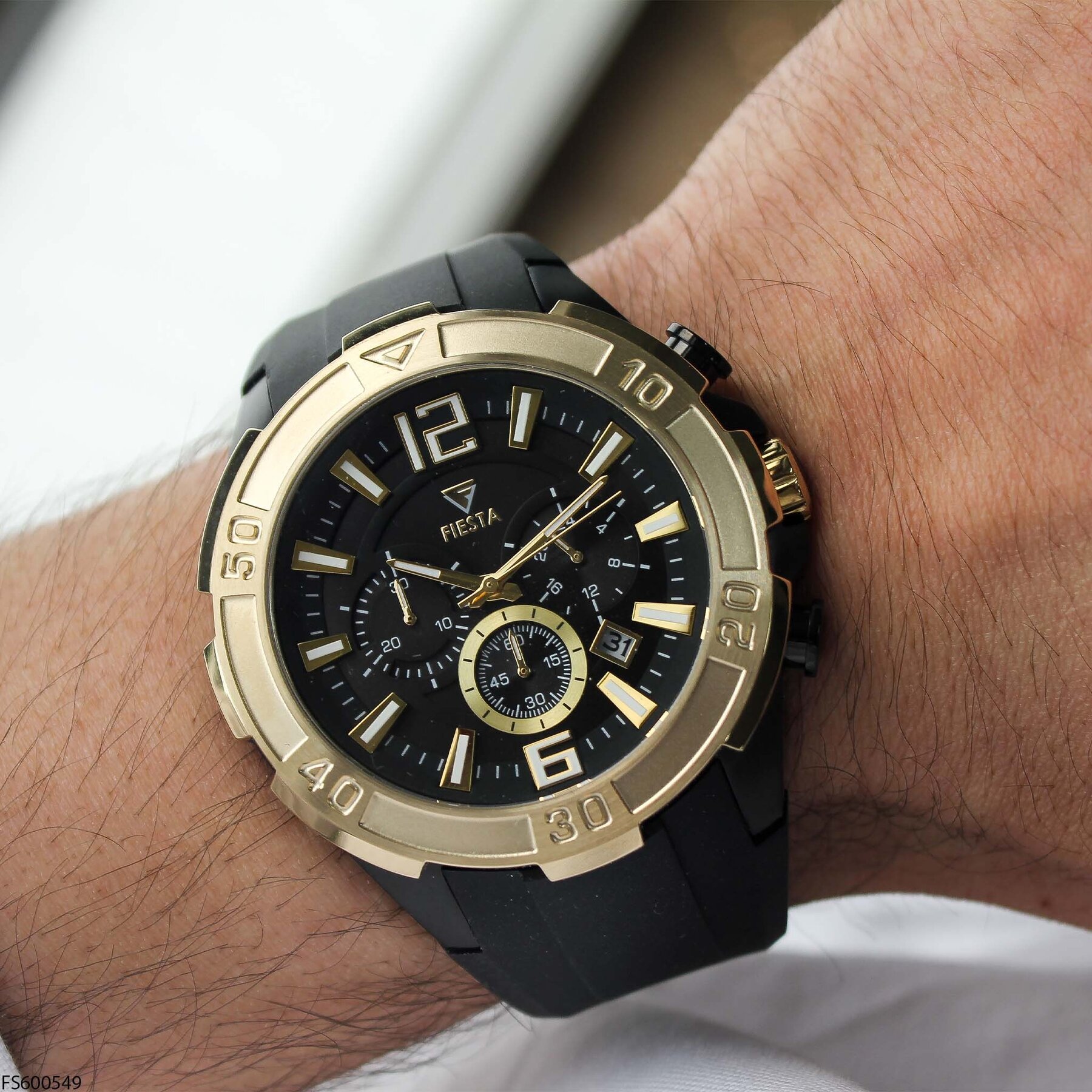 Fiesta FS600549 Silikon Kordonlu Erkek Kol Saati