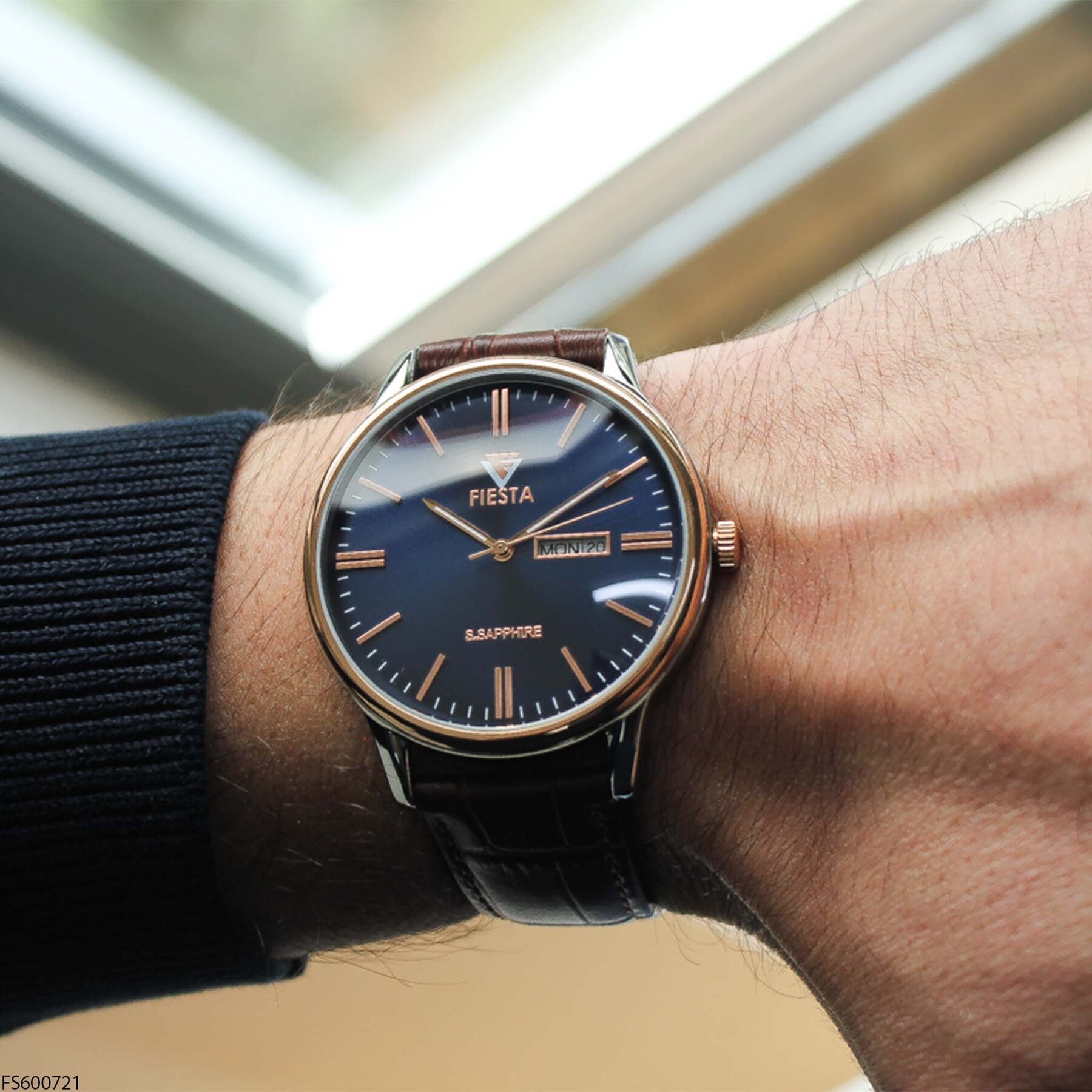 Fiesta FS600721 Deri Kordonlu Erkek Kol Saati