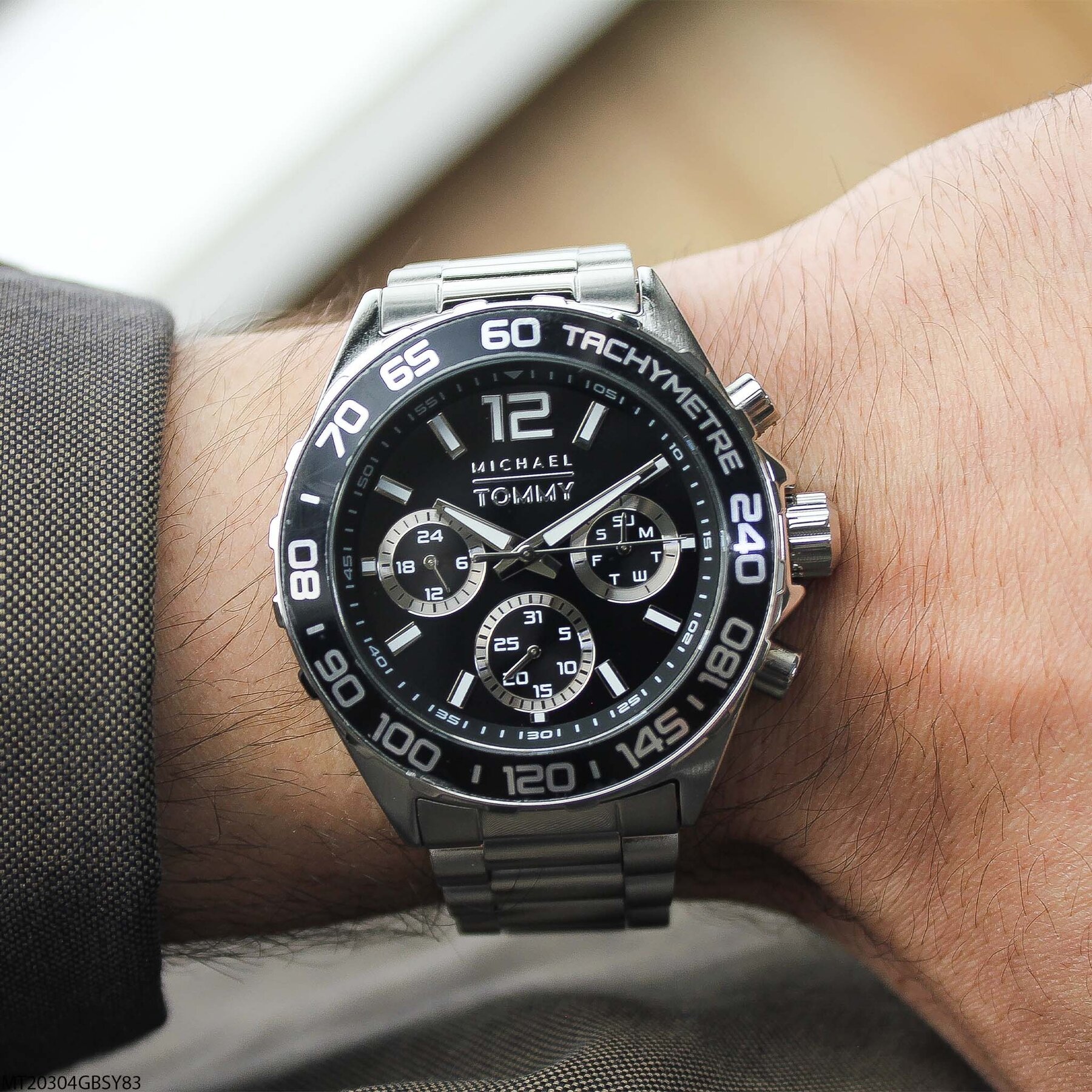 Michael Tommy MT20304GBSY83 Çelik Kordonlu Erkek Kol Saati