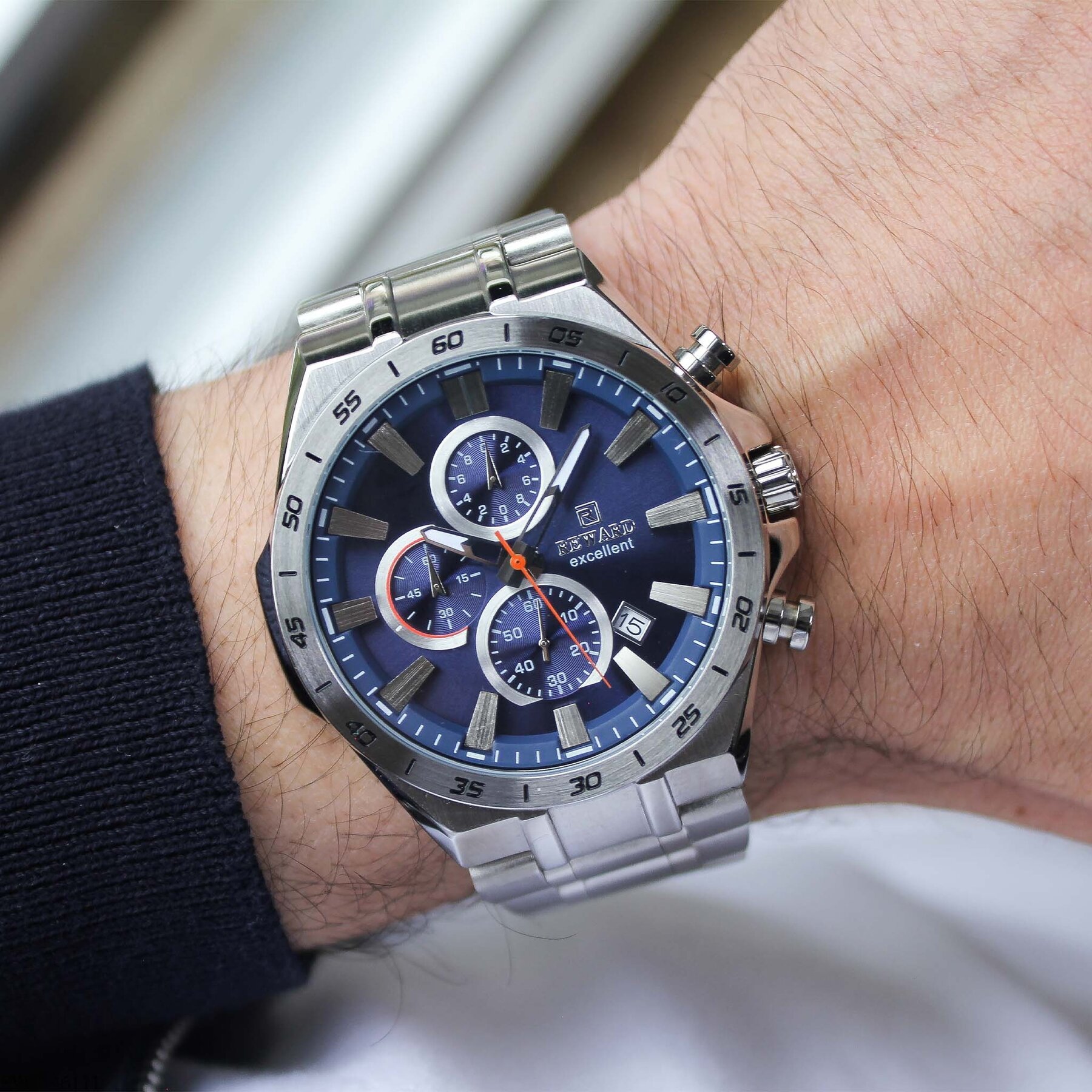 Reward RWA146111 Çelik Kordonlu Erkek Kol Saati