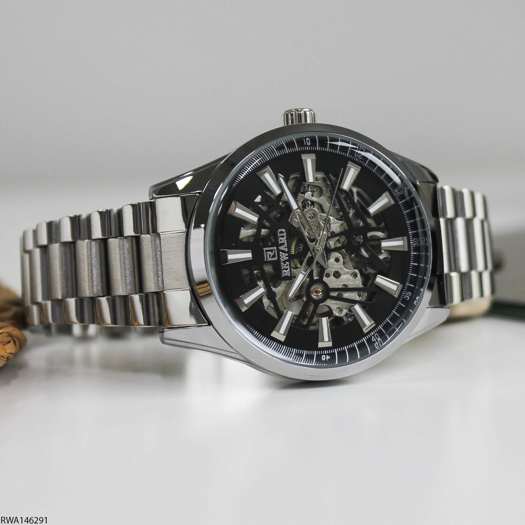 Reward RWA146291 Çelik Kordonlu Otomatik Erkek Kol Saati