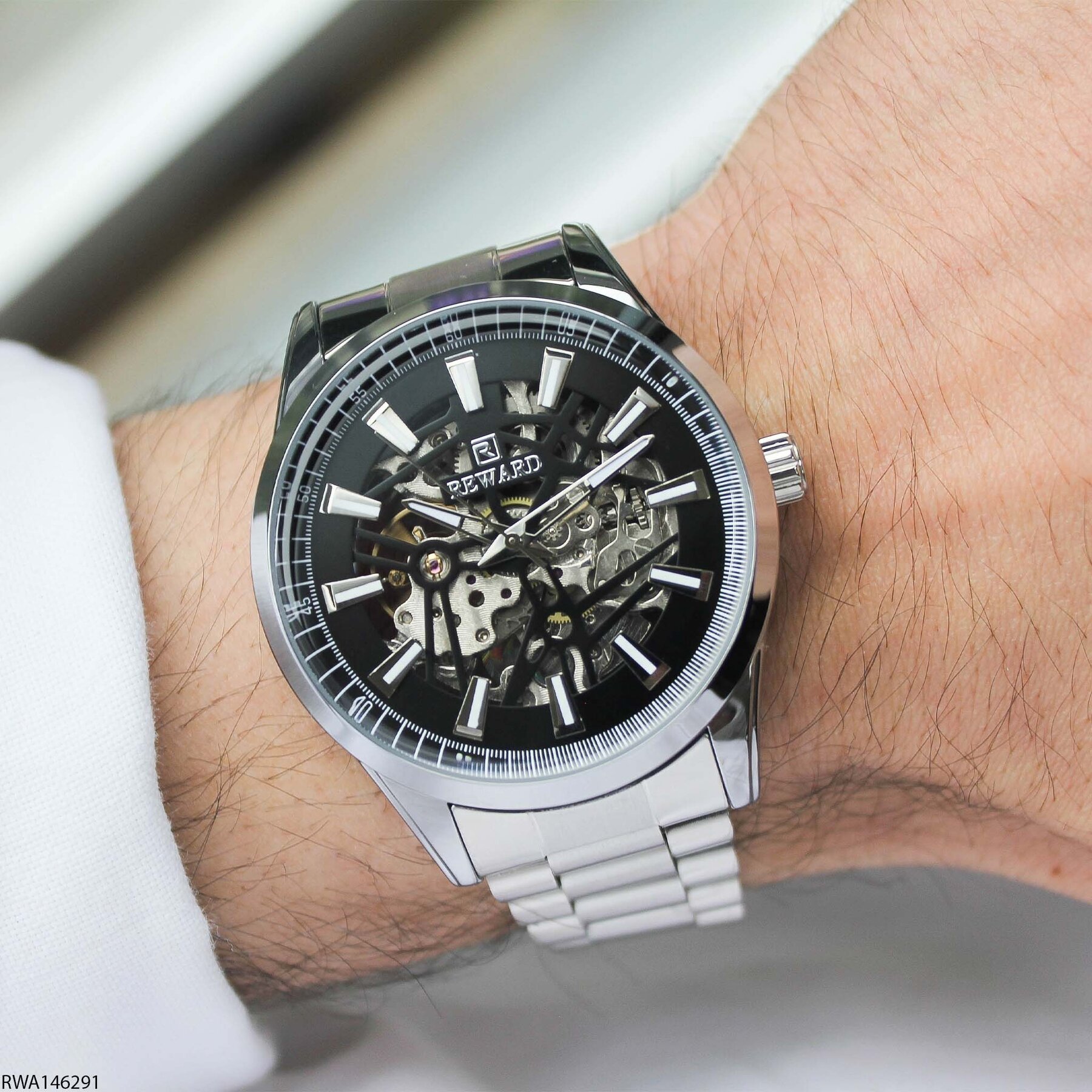 Reward RWA146291 Çelik Kordonlu Otomatik Erkek Kol Saati
