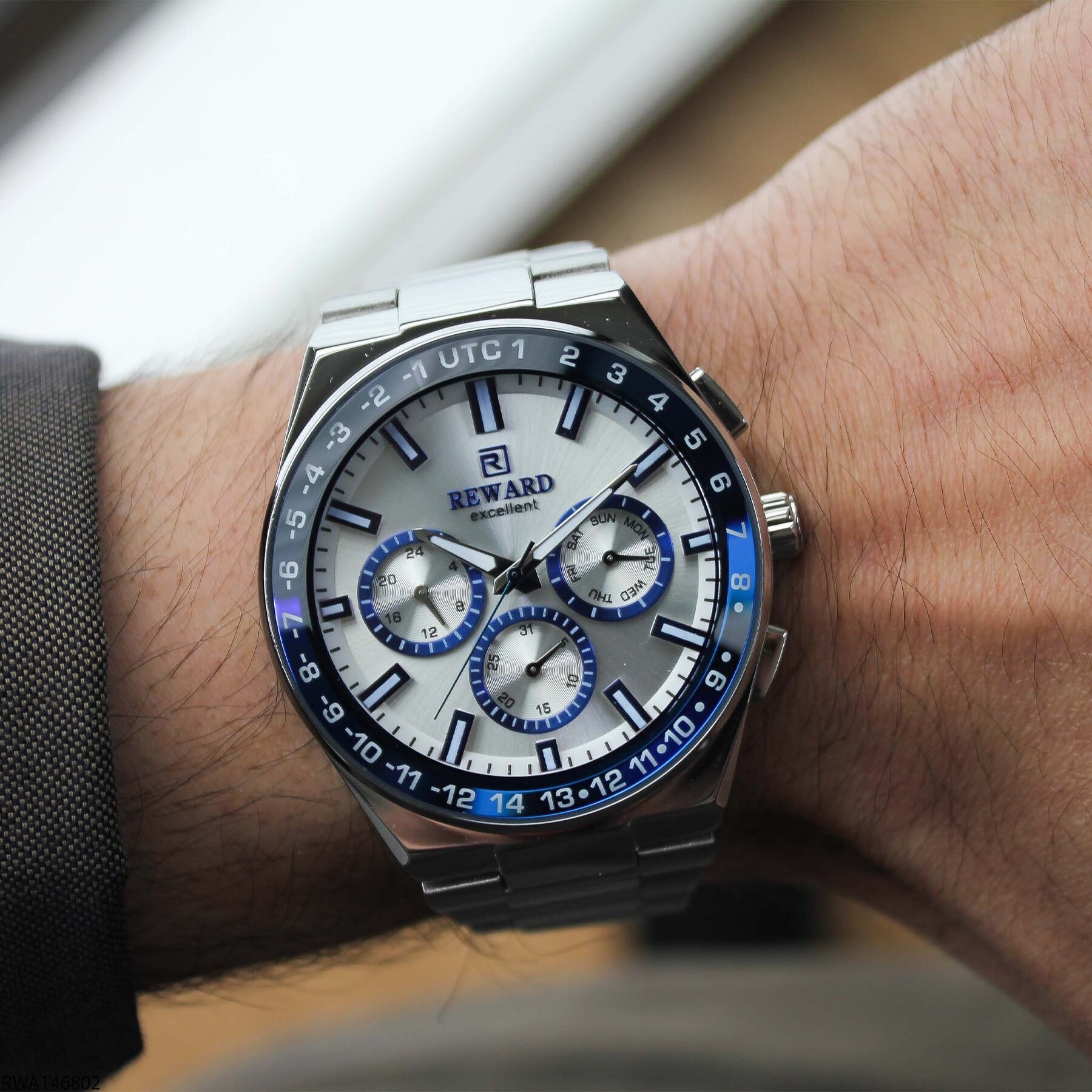 Reward RWA146802 Çelik Kordonlu Erkek Kol Saati