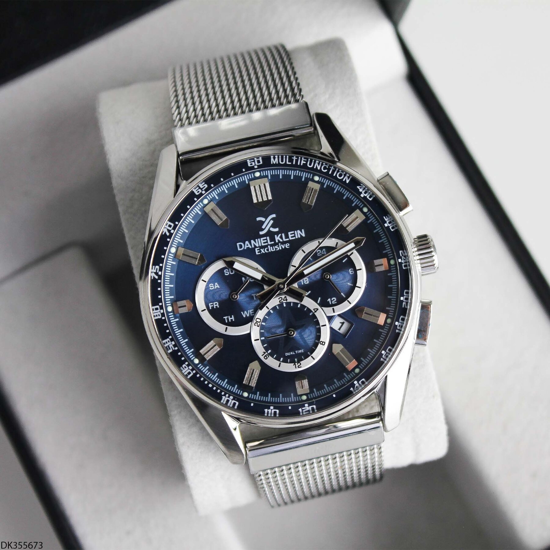 Daniel Klein DK355673 Çelik Hasır Kordonlu Erkek Kol Saati