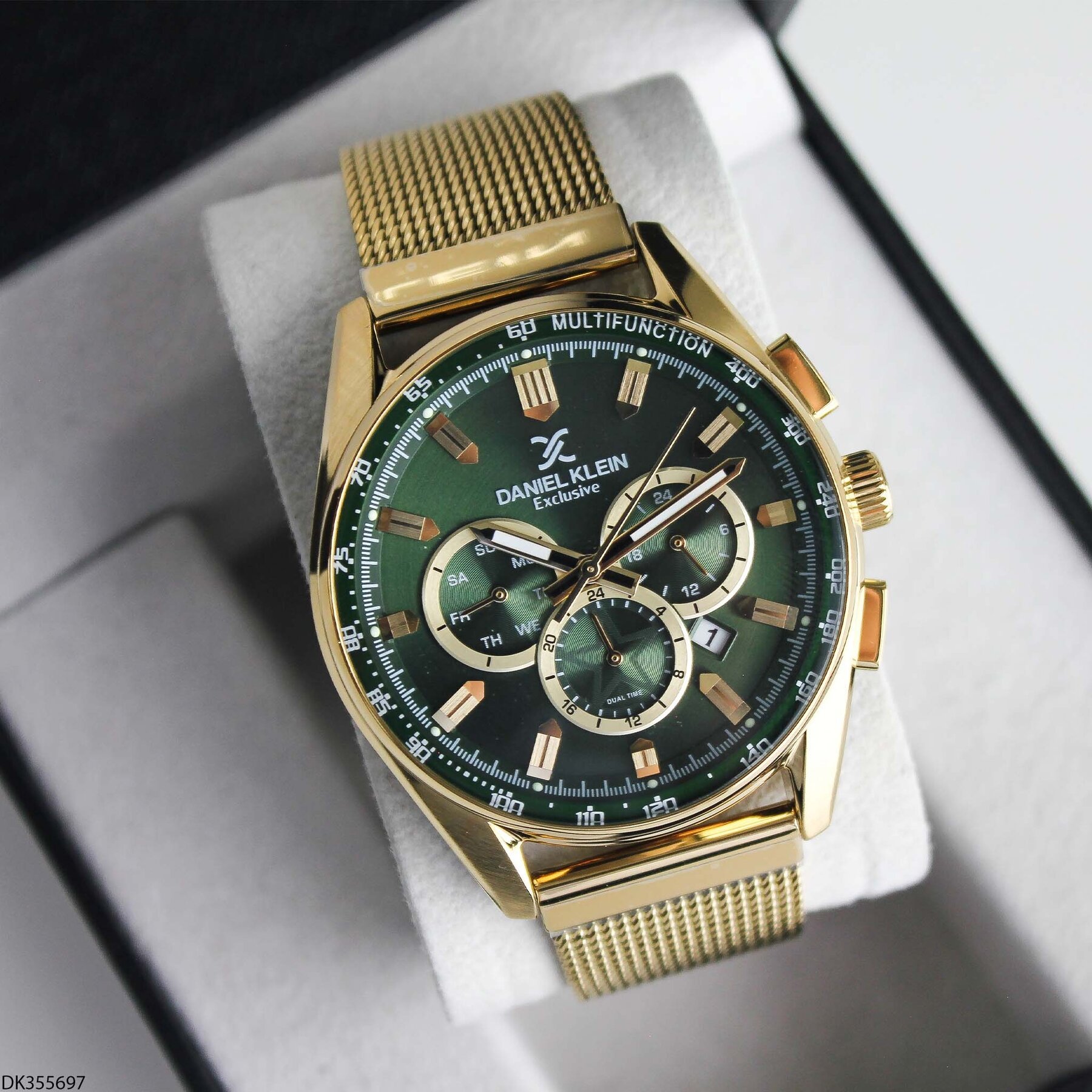 Daniel Klein DK355697 Çelik Hasır Kordonlu Erkek Kol Saati