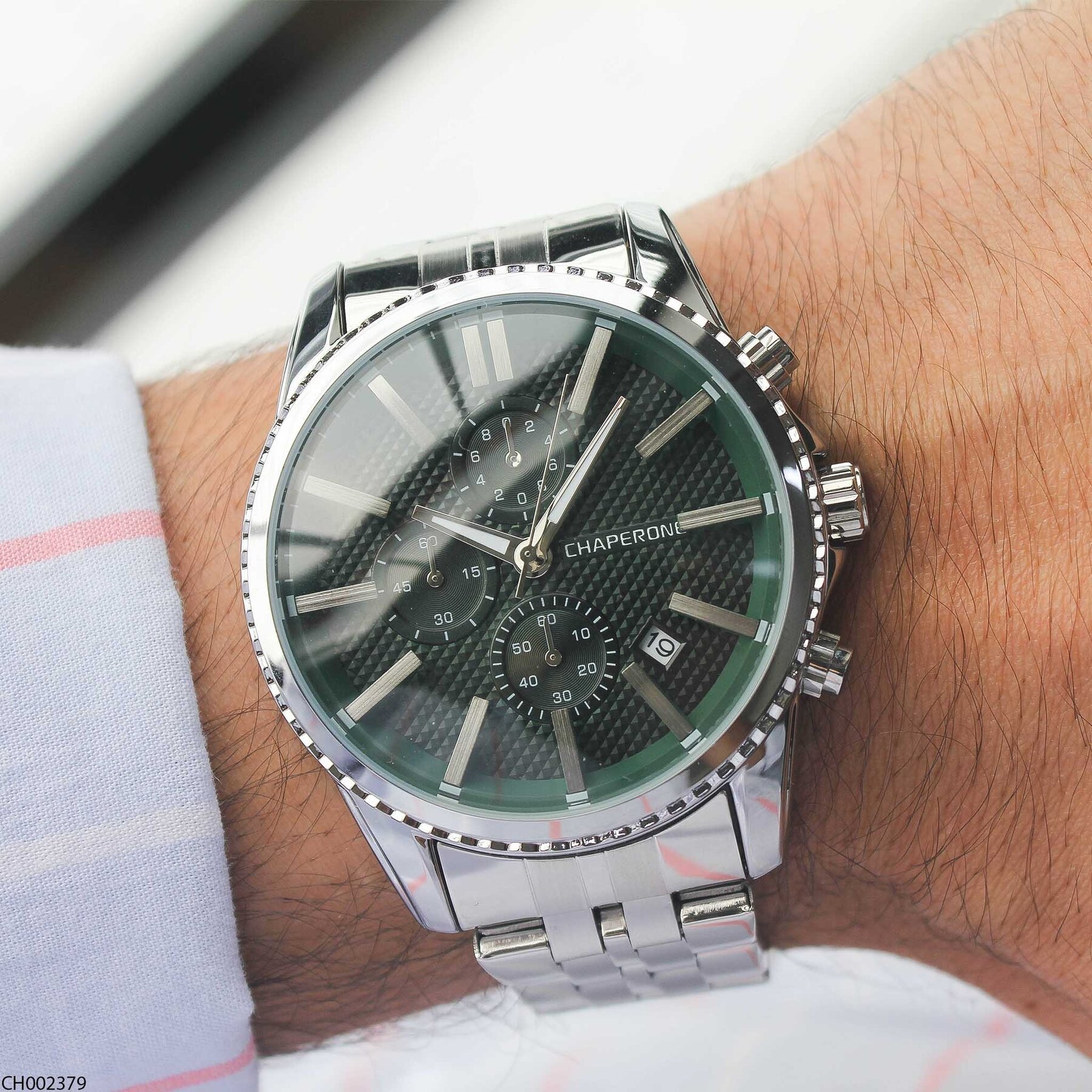 Chaperone CH002379 Steel Strap Men Watch