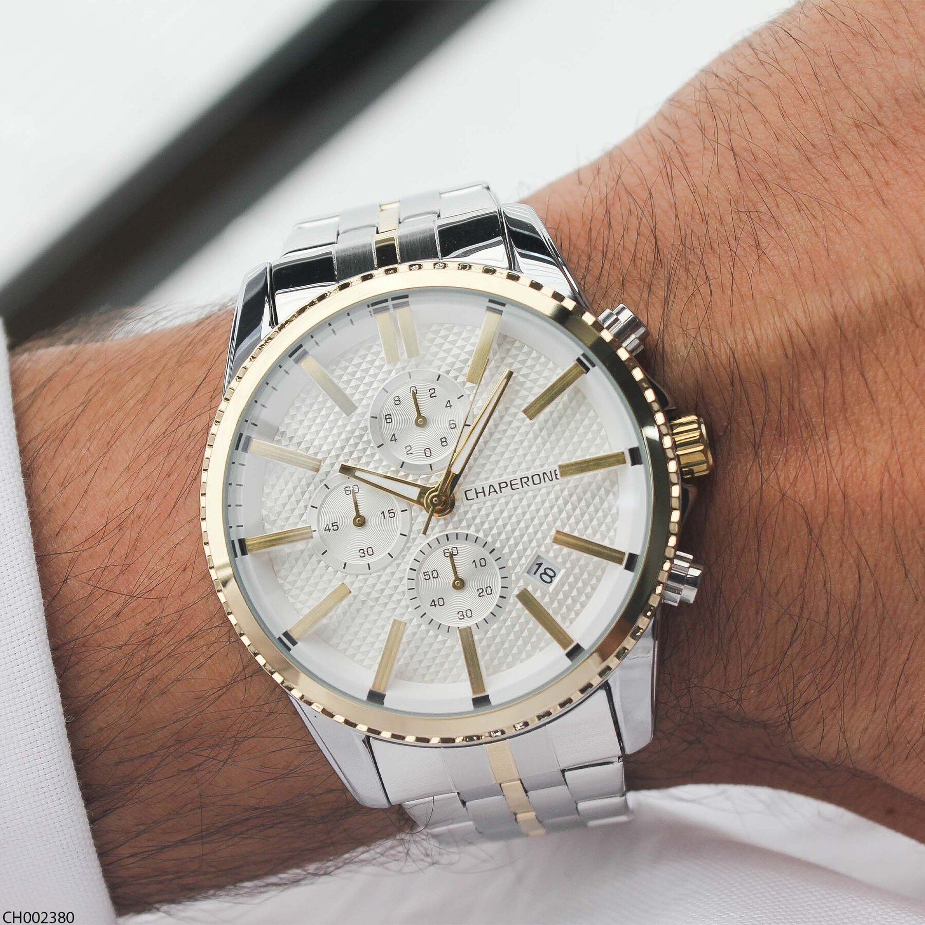 Chaperone CH002380 Steel Strap Men Watch