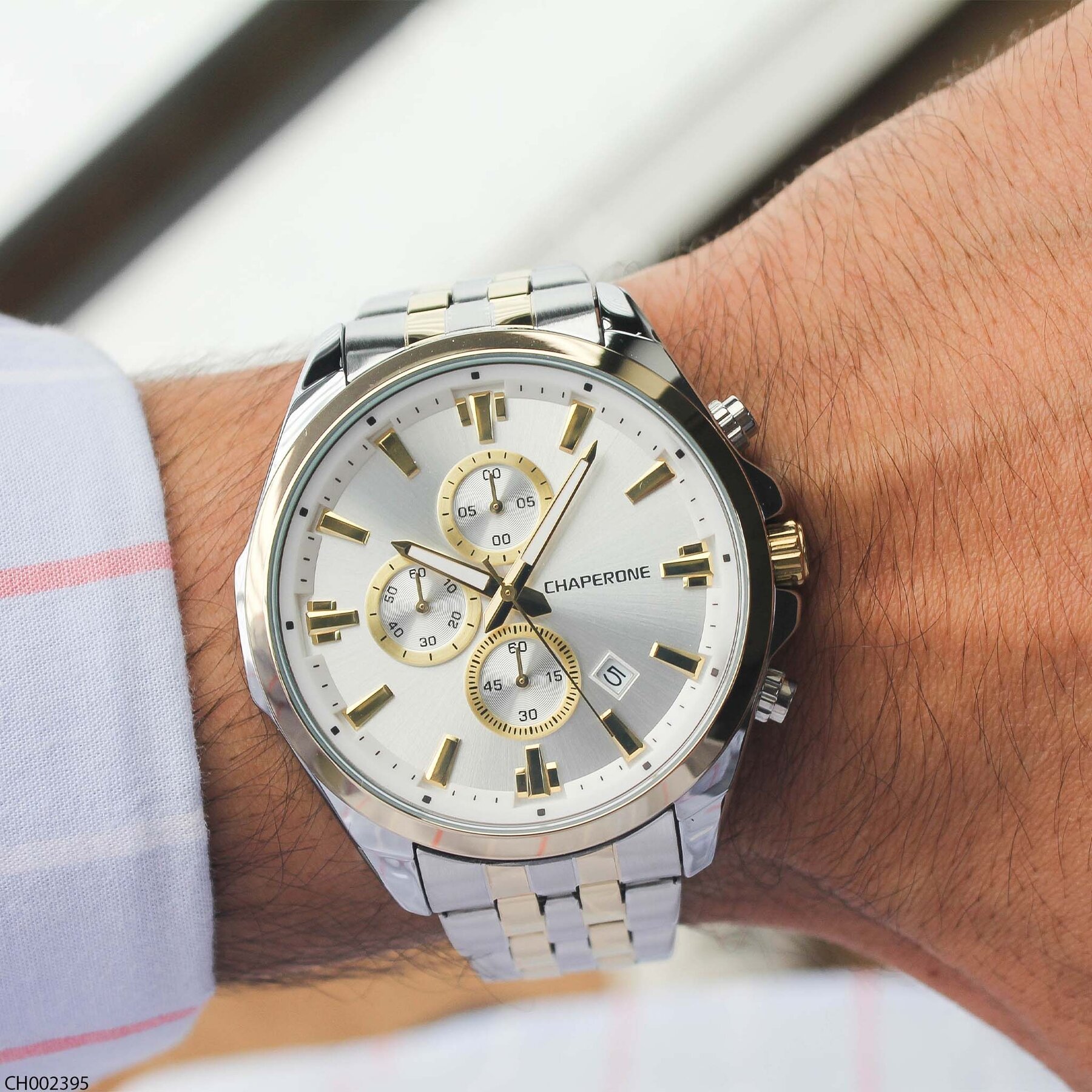 Chaperone CH002395 Steel Strap Men Watch