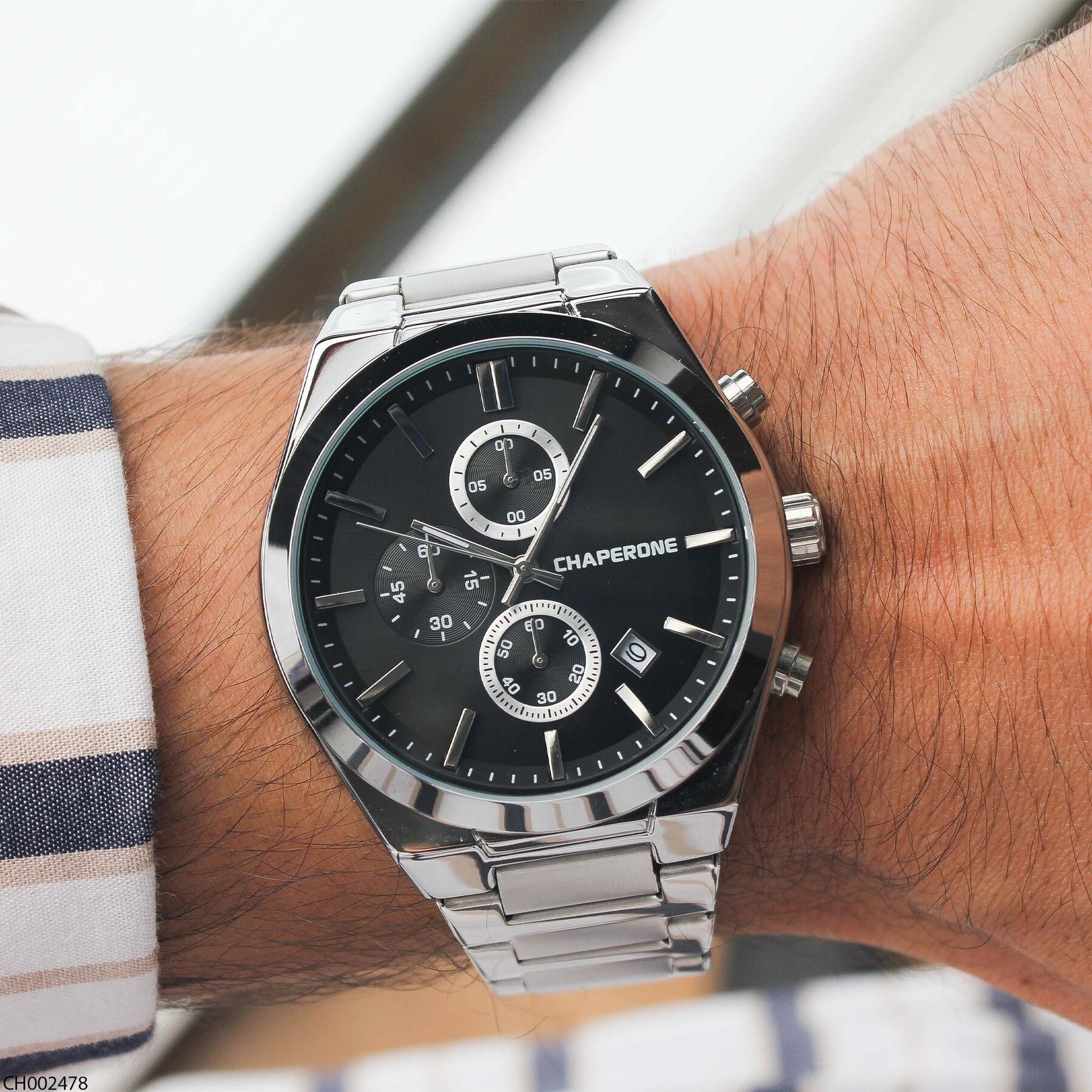 Chaperone CH002478 Steel Strap Men Watch