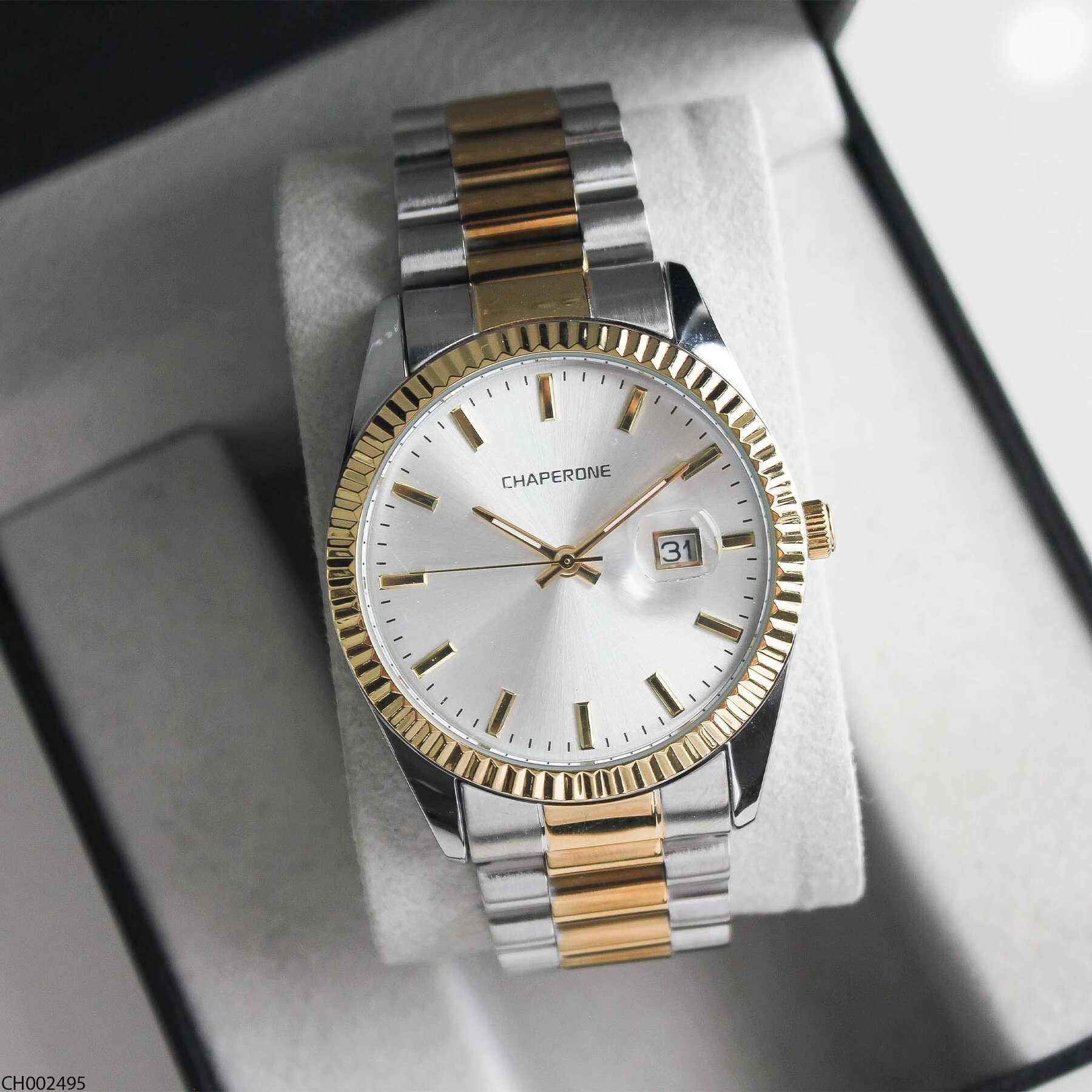 Chaperone CH002495 Steel Strap Men Watch