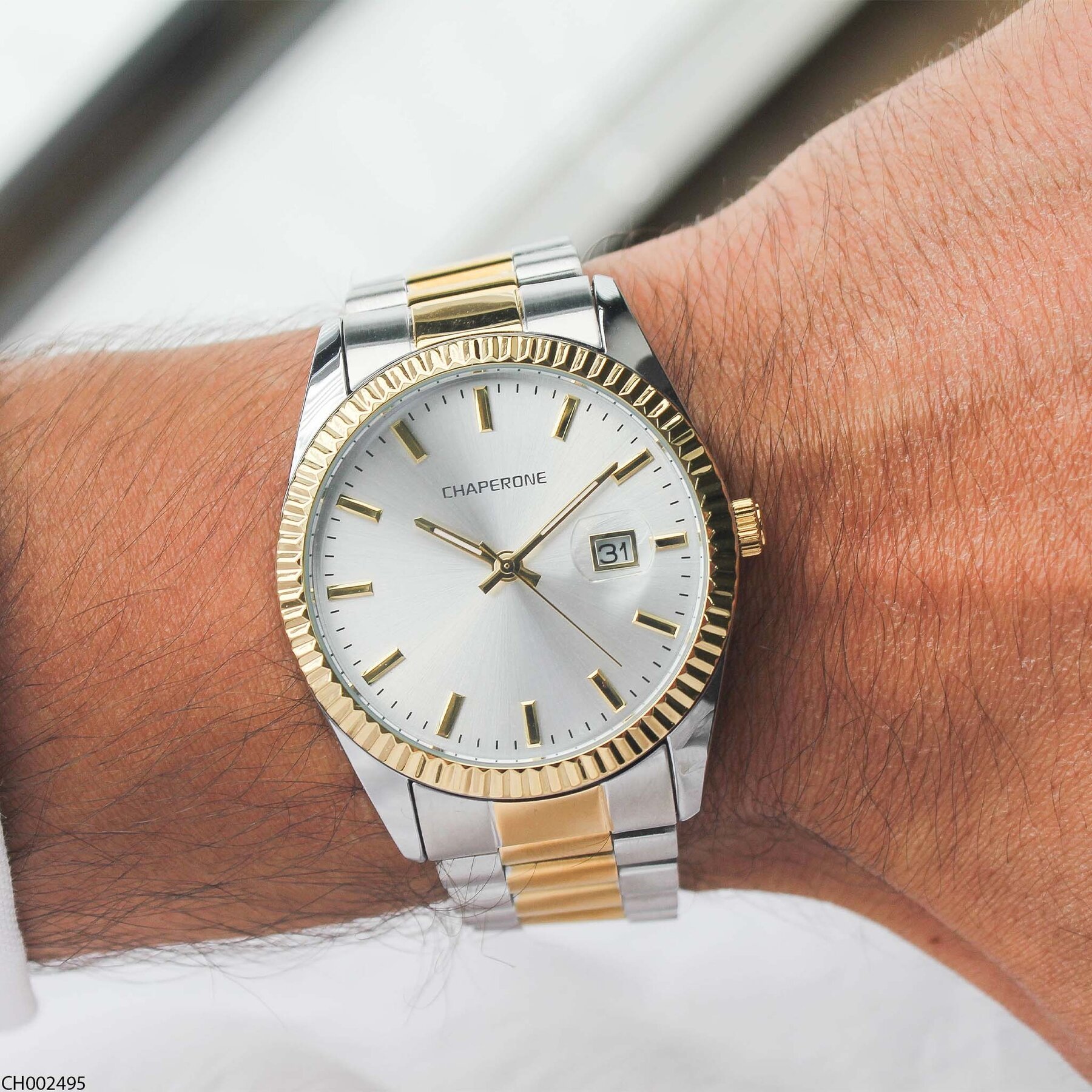 Chaperone CH002495 Steel Strap Men Watch