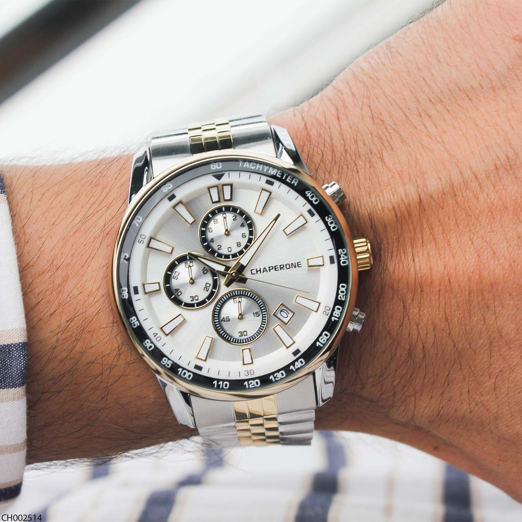 Chaperone CH002514 Steel Strap Men Watch