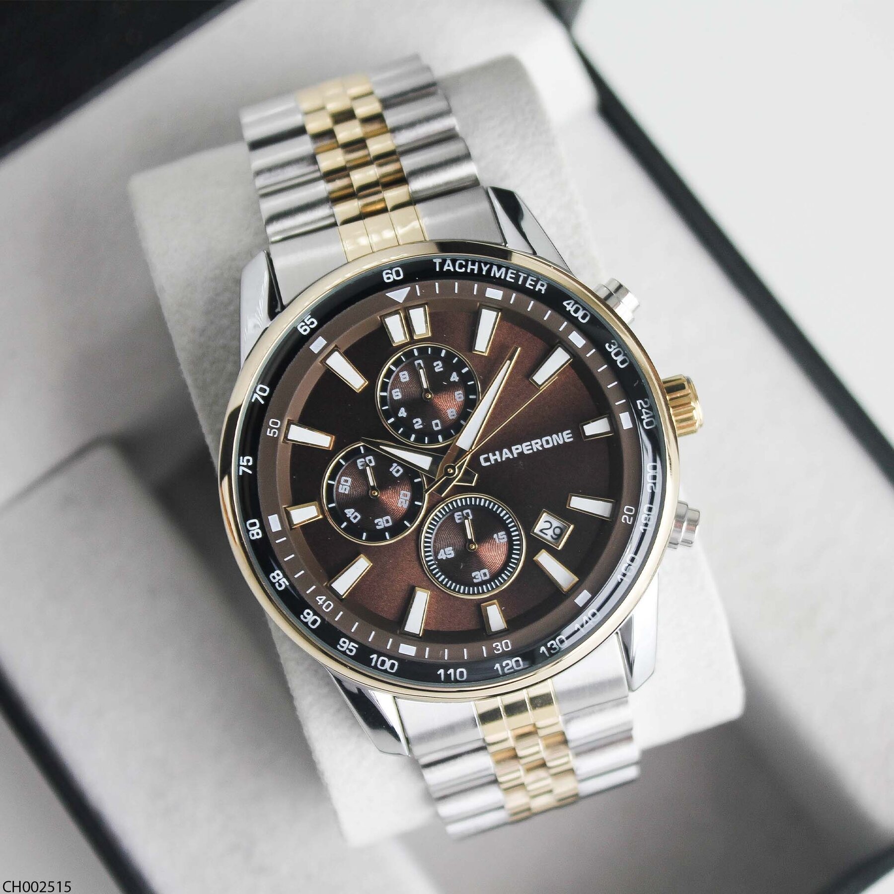 Chaperone CH002515 Çelik Kordonlu Erkek Kol Saati