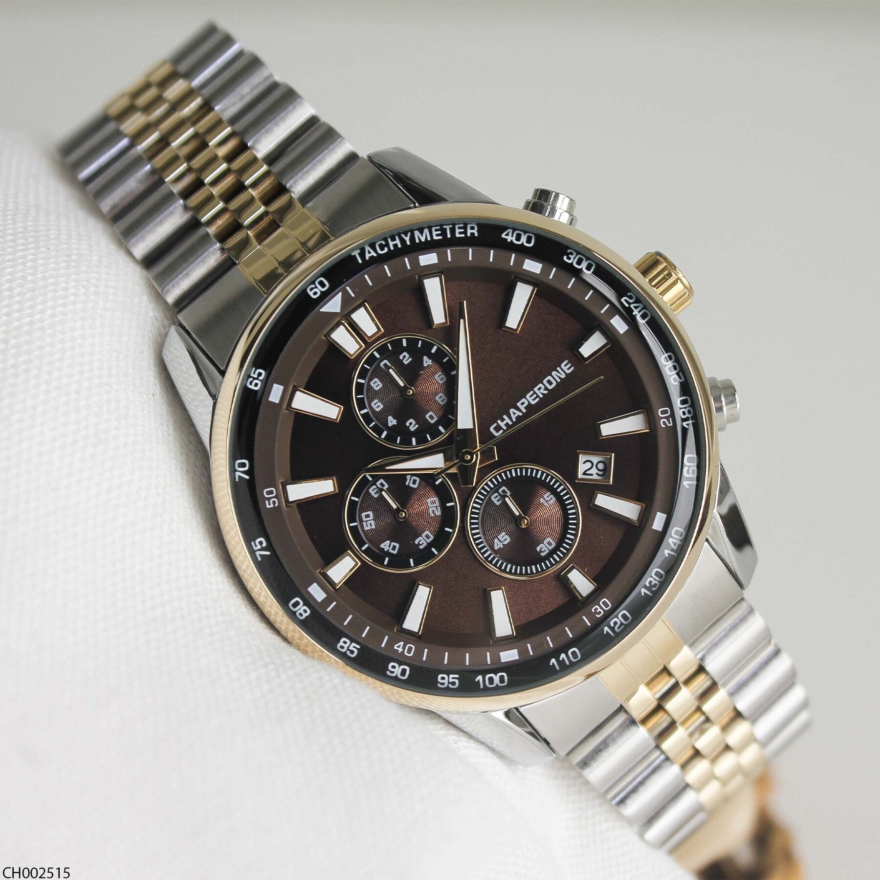 Chaperone CH002515 Çelik Kordonlu Erkek Kol Saati