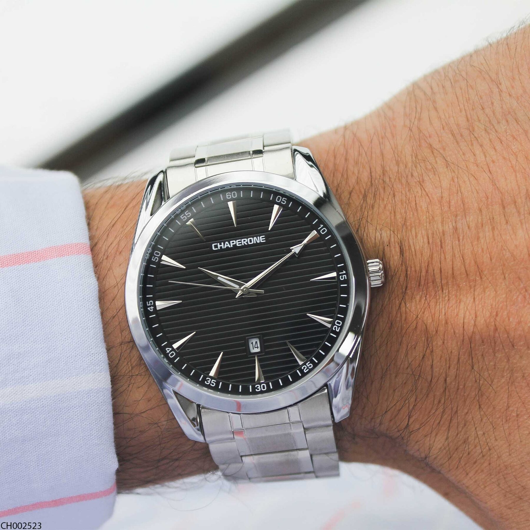 Chaperone CH002523 Steel Strap Men Watch