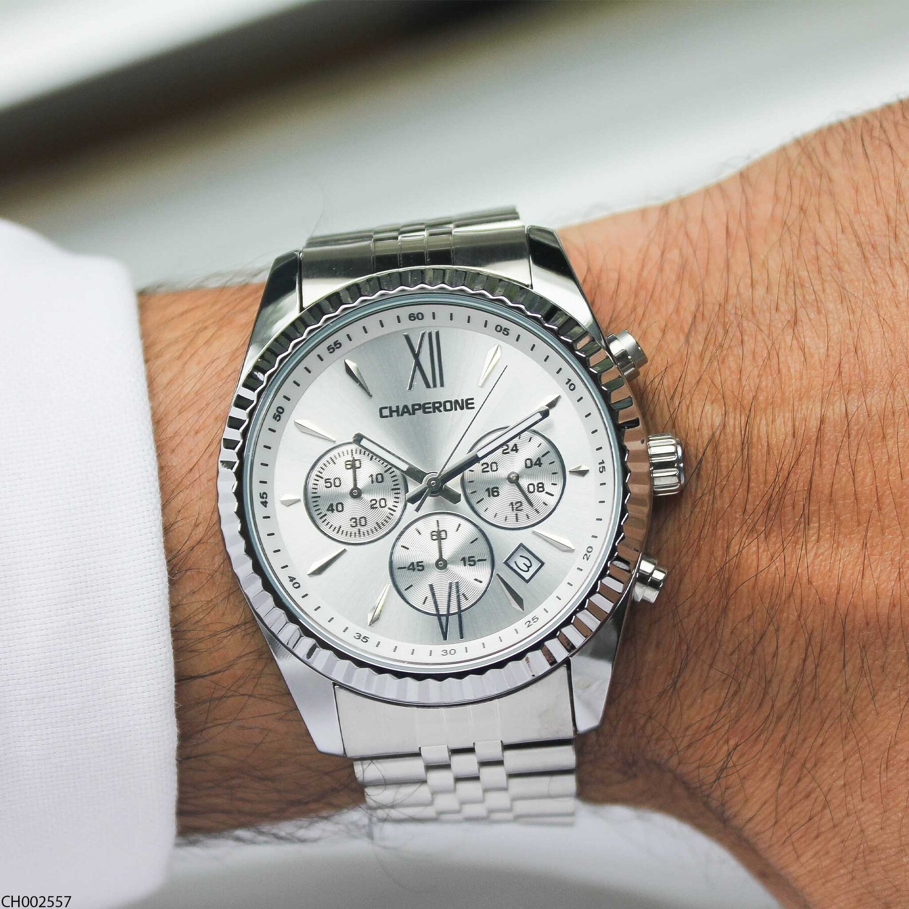 Chaperone CH002557 Steel Strap Men Watch