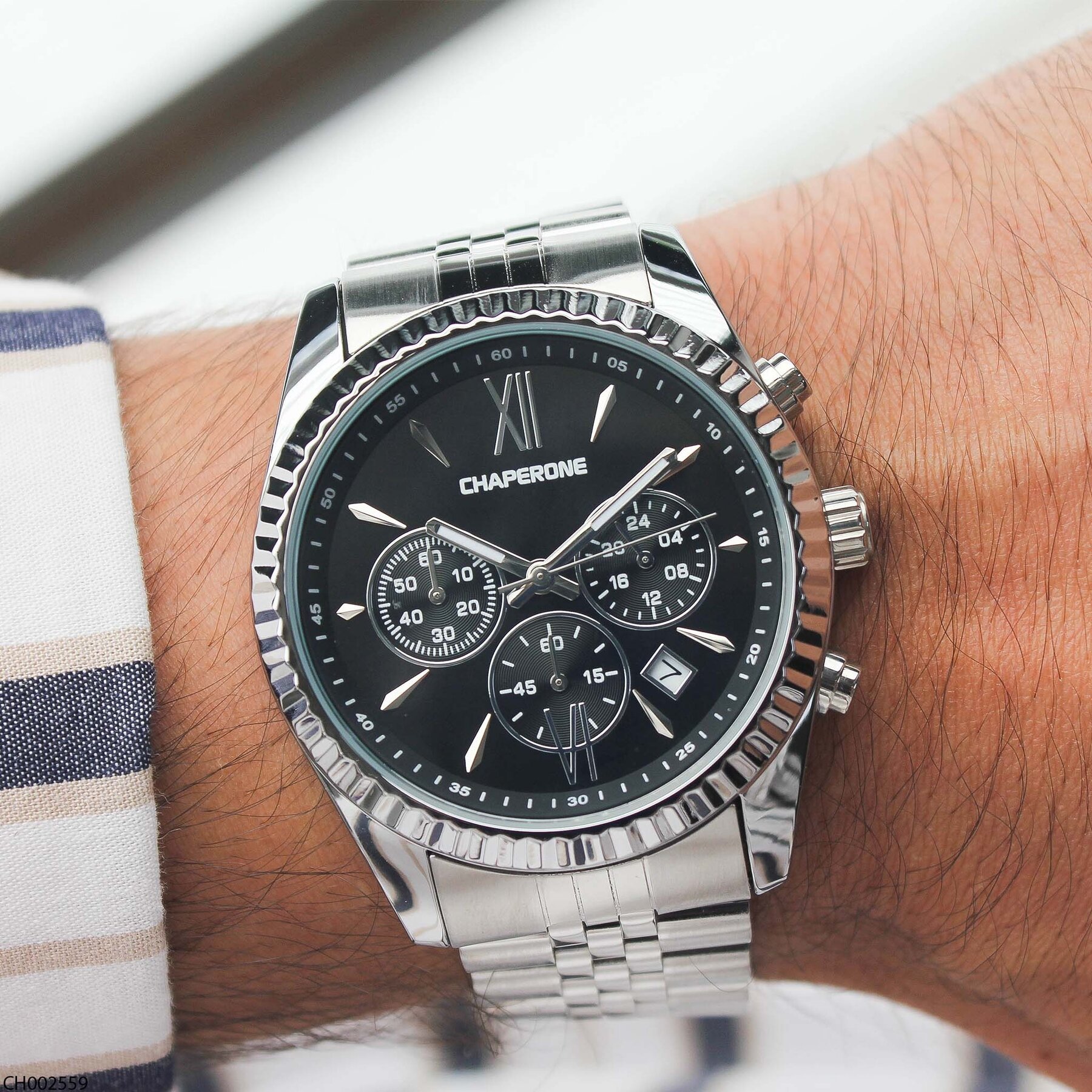 Chaperone CH002559 Steel Strap Men Watch