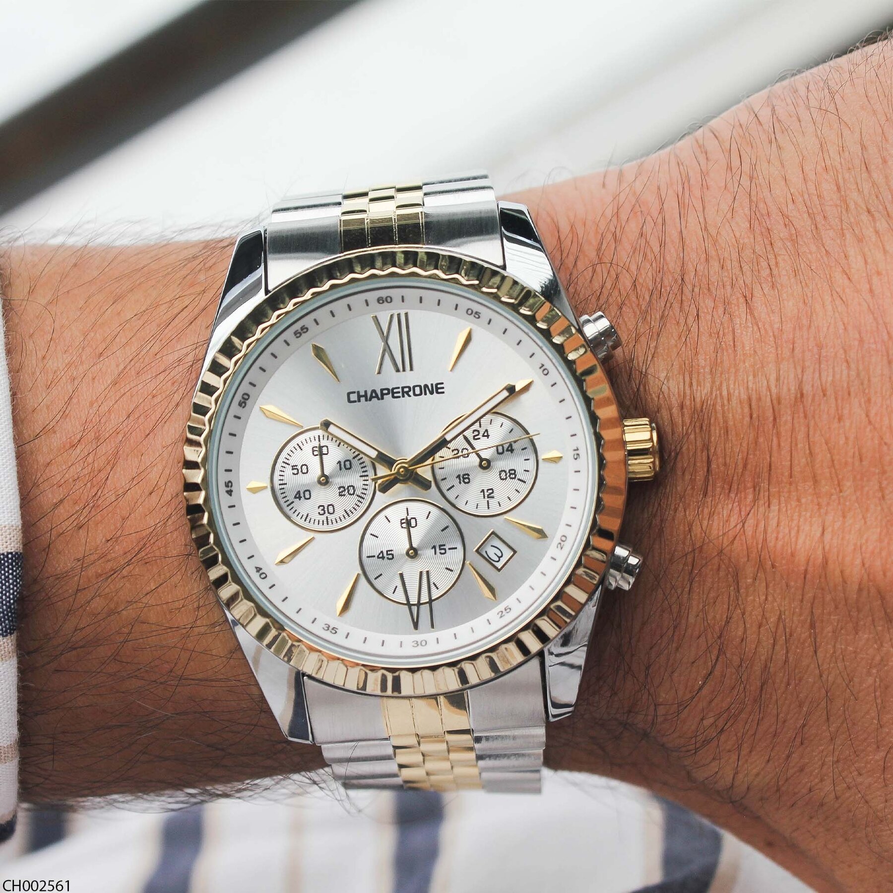 Chaperone CH002561 Steel Strap Men Watch