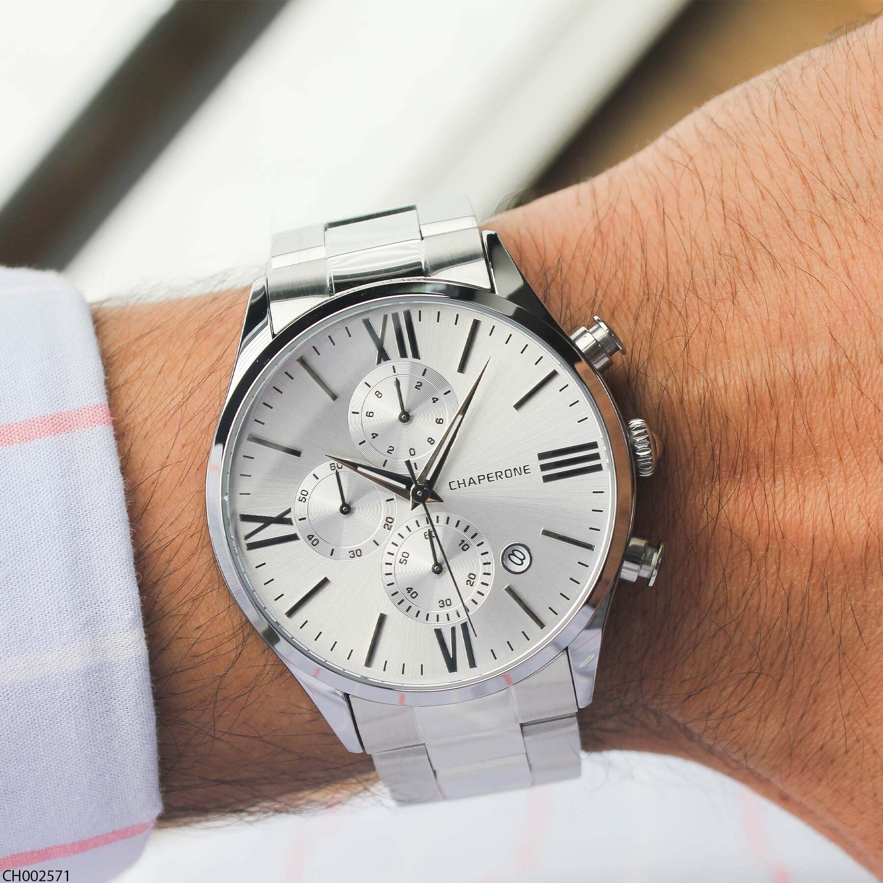 Chaperone CH002571 Steel Strap Men Watch