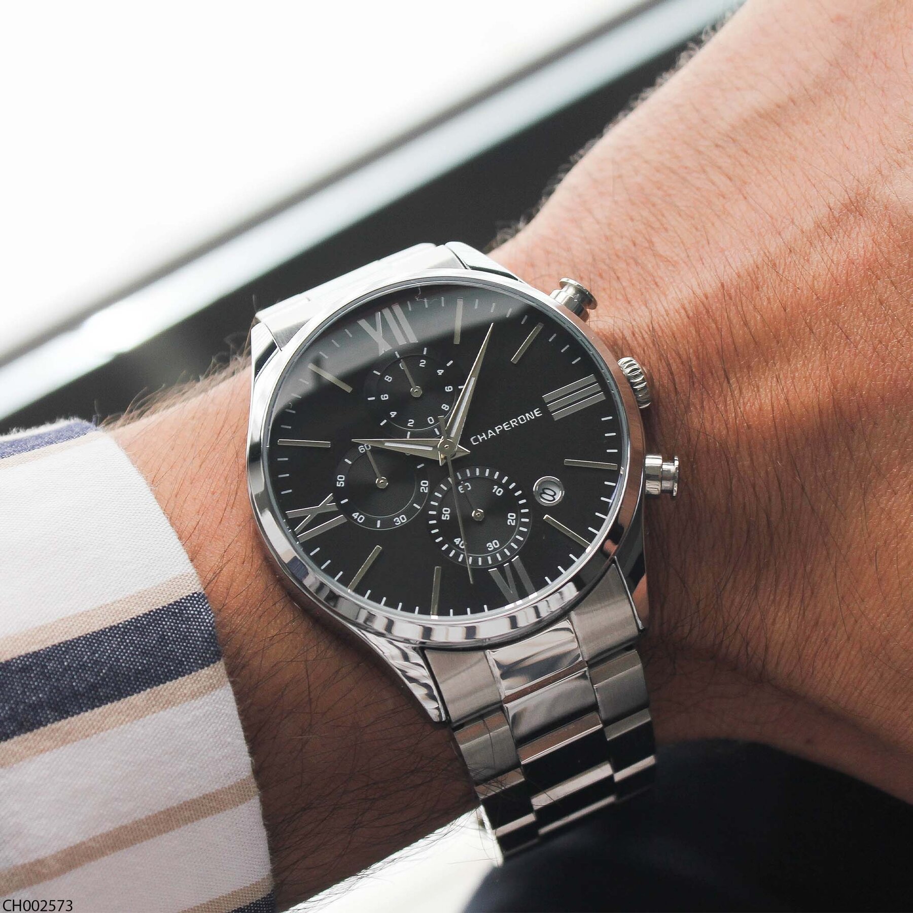 Chaperone CH002573 Steel Strap Men Watch