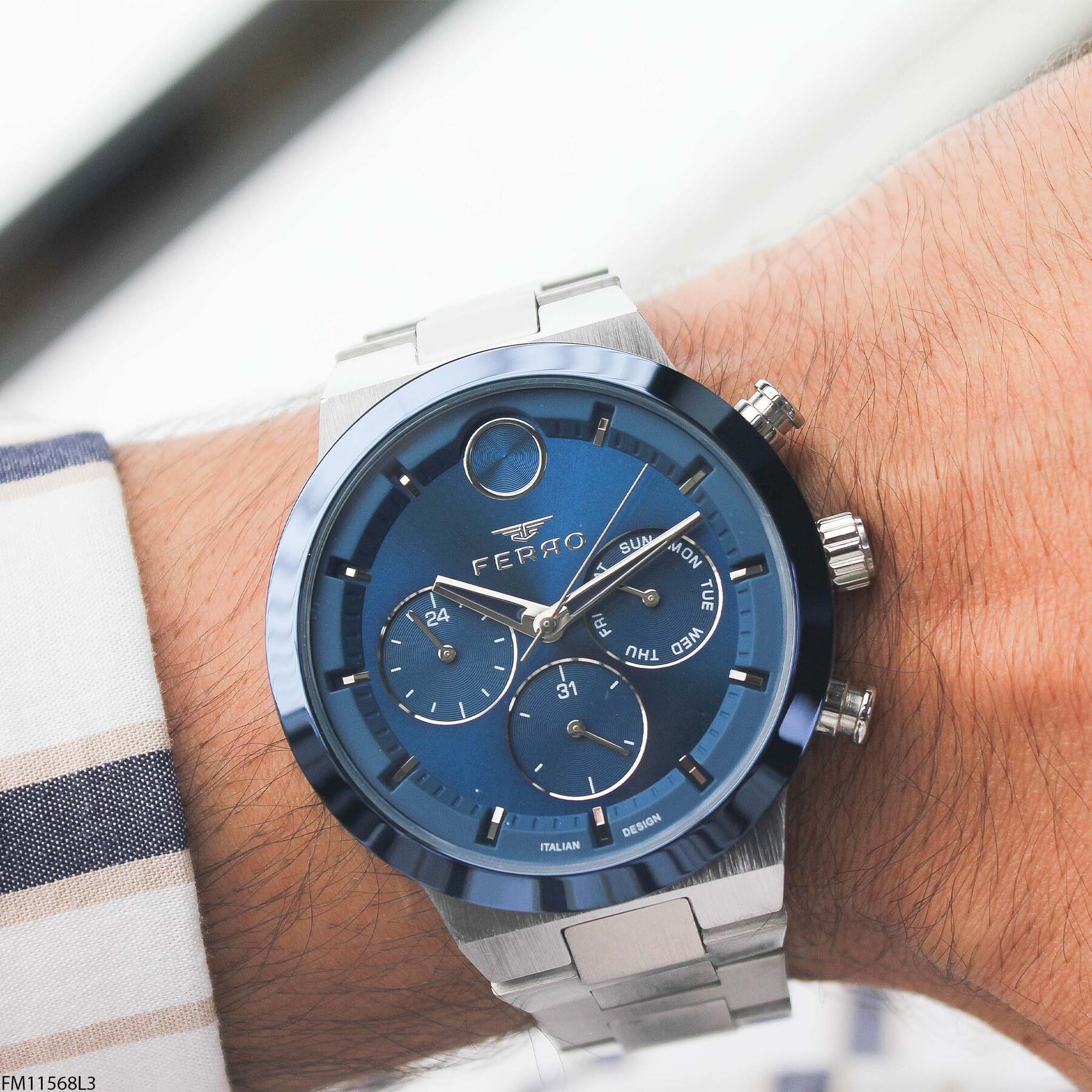 Ferro FM11568L3-1 Steel Strap Men Watch