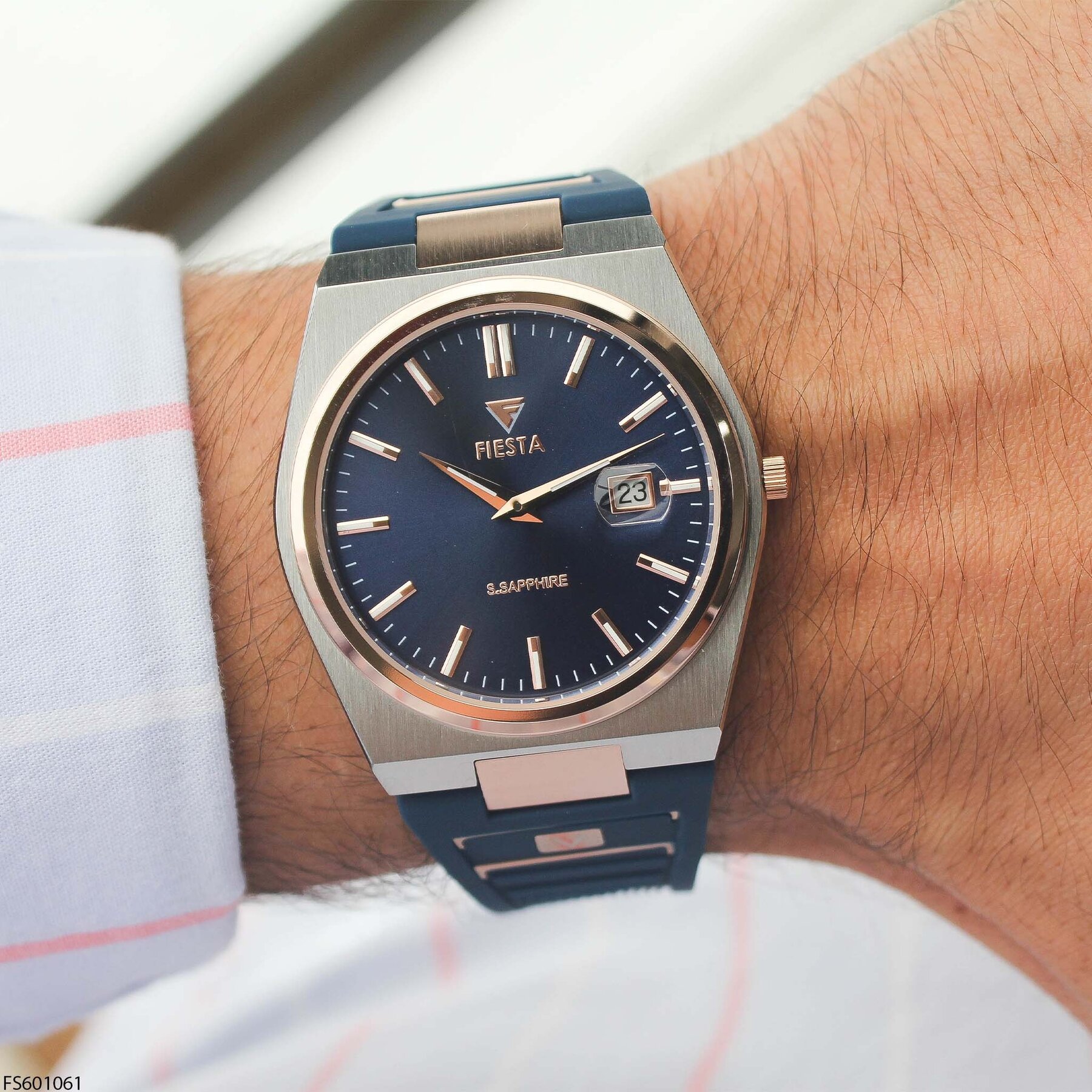 Fiesta FS601061 Silikon Kordonlu Erkek Kol Saati