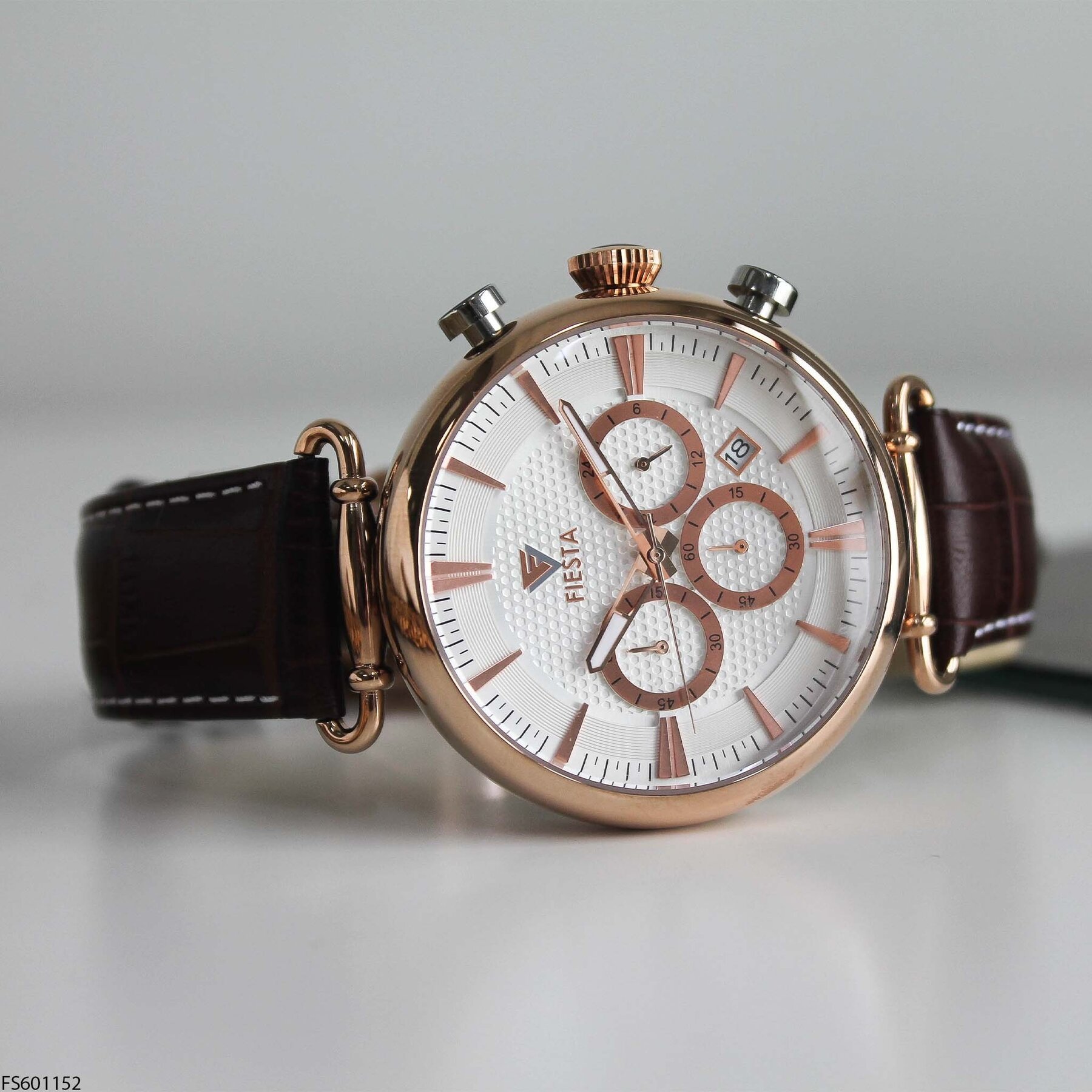 Fiesta FS601152 Deri Kordonlu Erkek Kol Saati