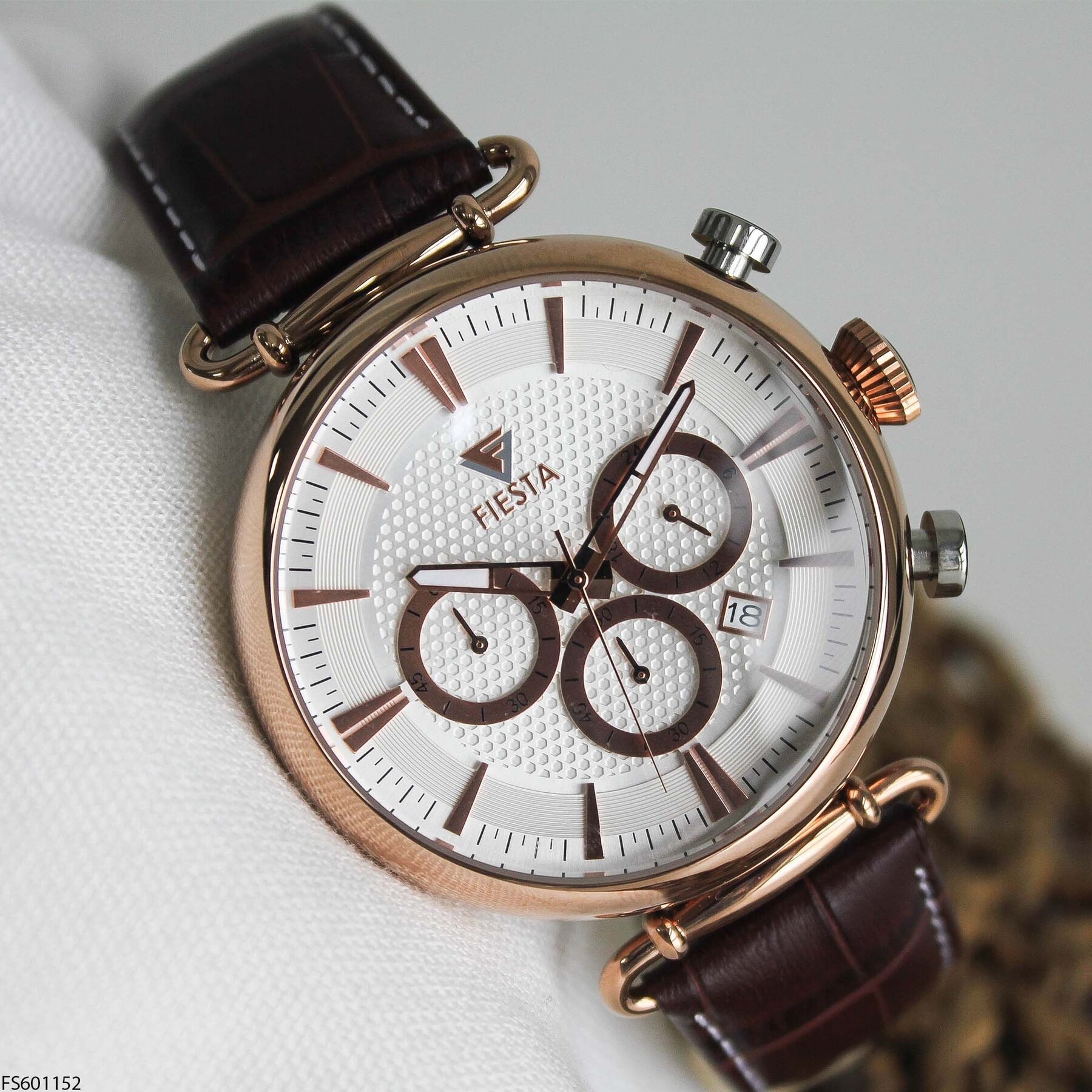 Fiesta FS601152 Deri Kordonlu Erkek Kol Saati