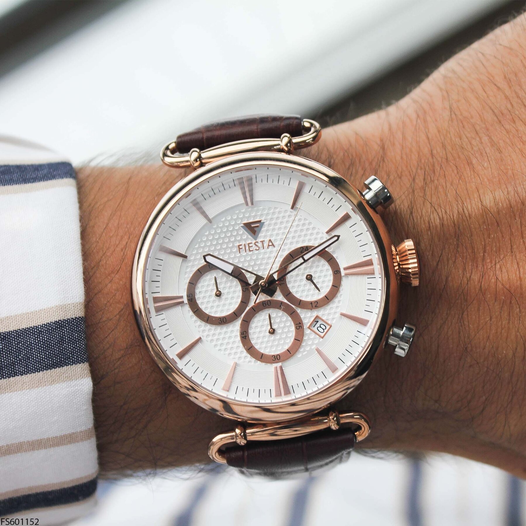 Fiesta FS601152 Deri Kordonlu Erkek Kol Saati