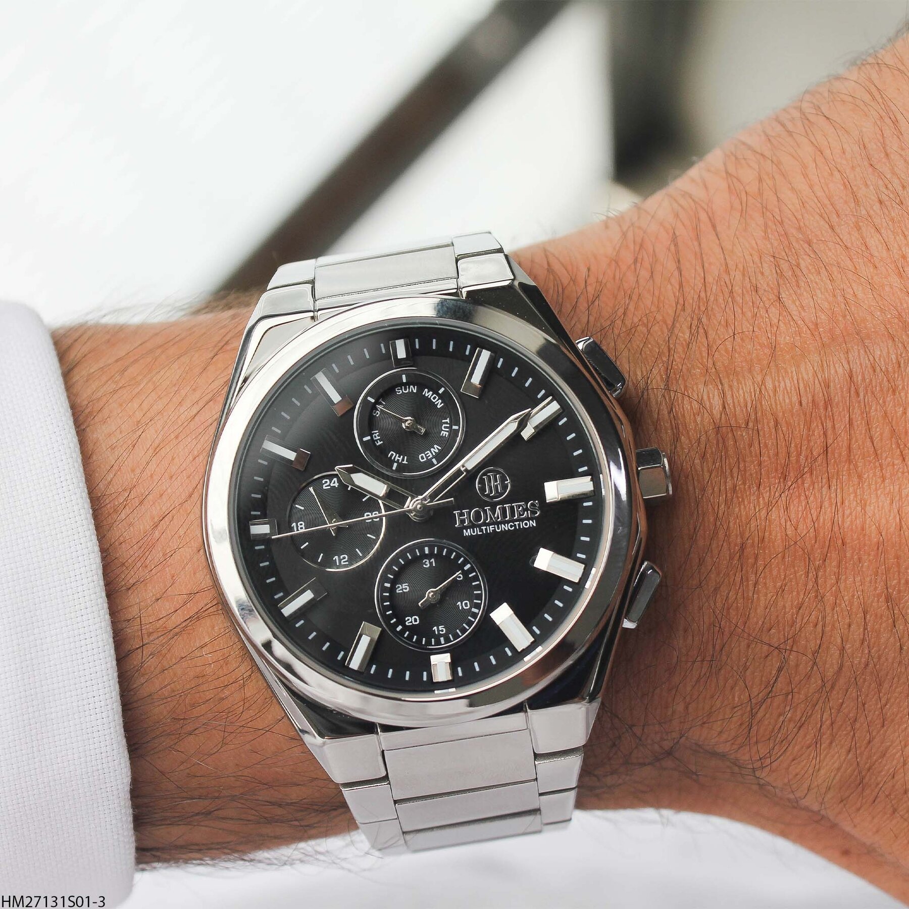 Homies HM27131S01-3 Steel Strap Men Watch