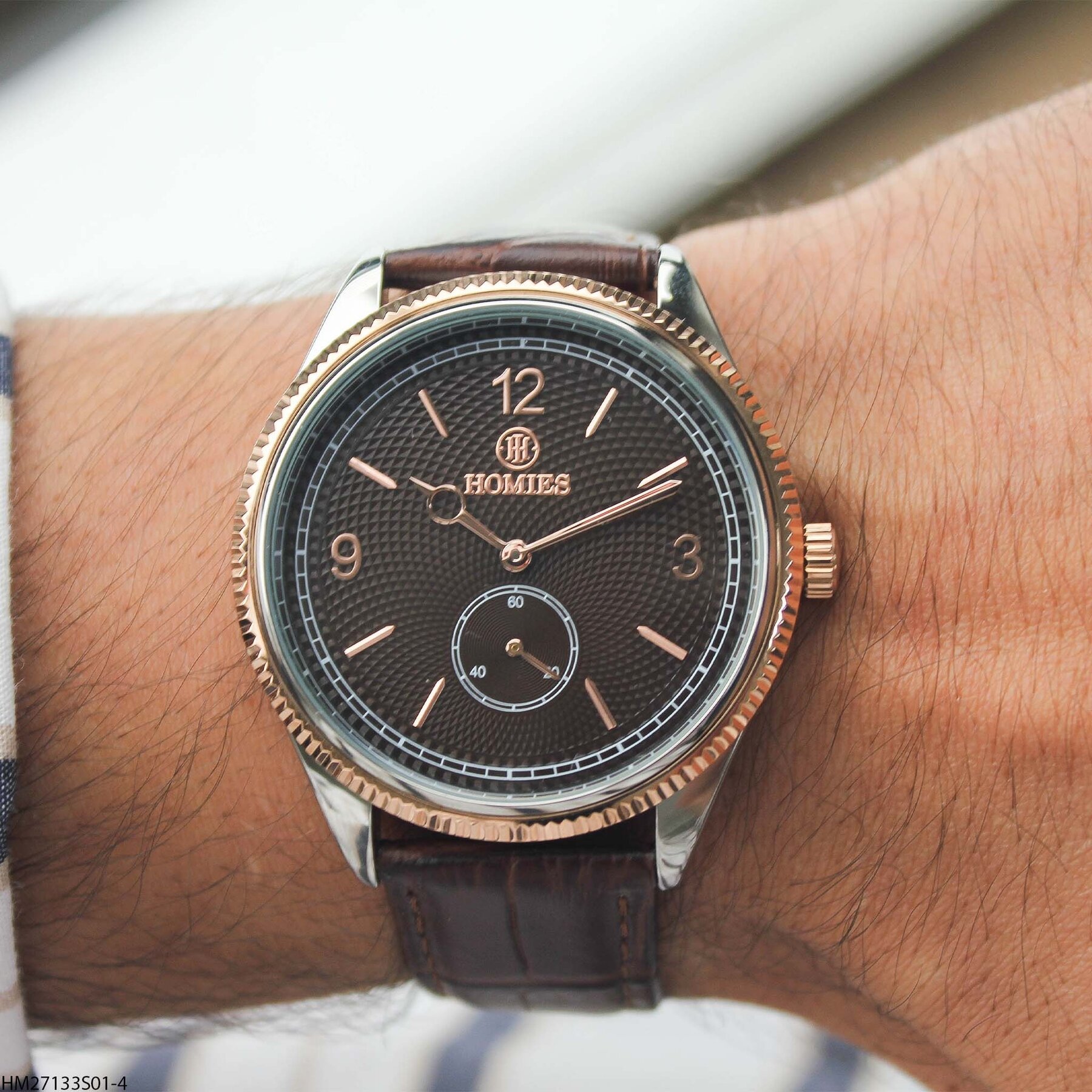 Homies HM27133S01-4 Leather Strap Men Watch