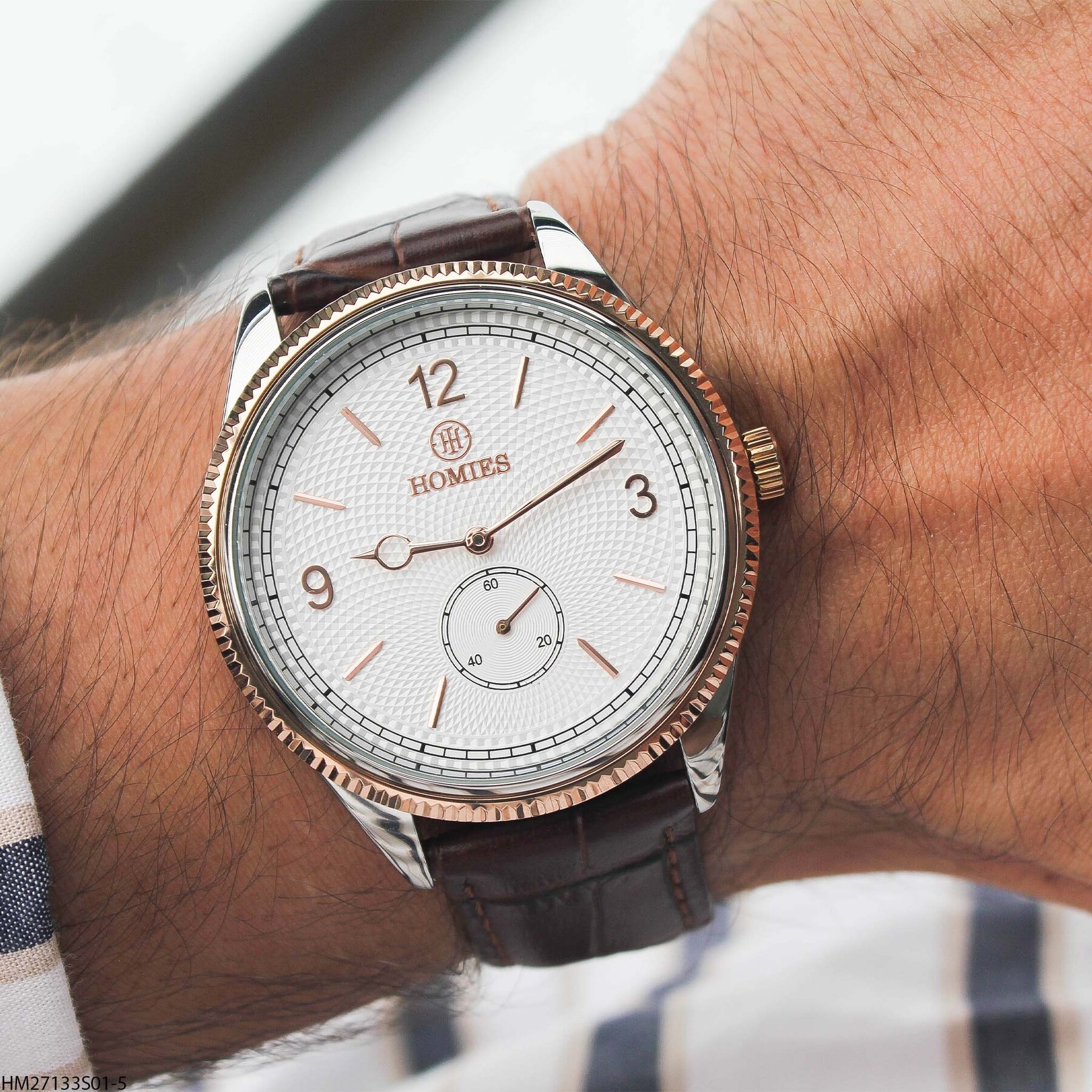 Homies HM27133S01-5 Leather Strap Men Watch