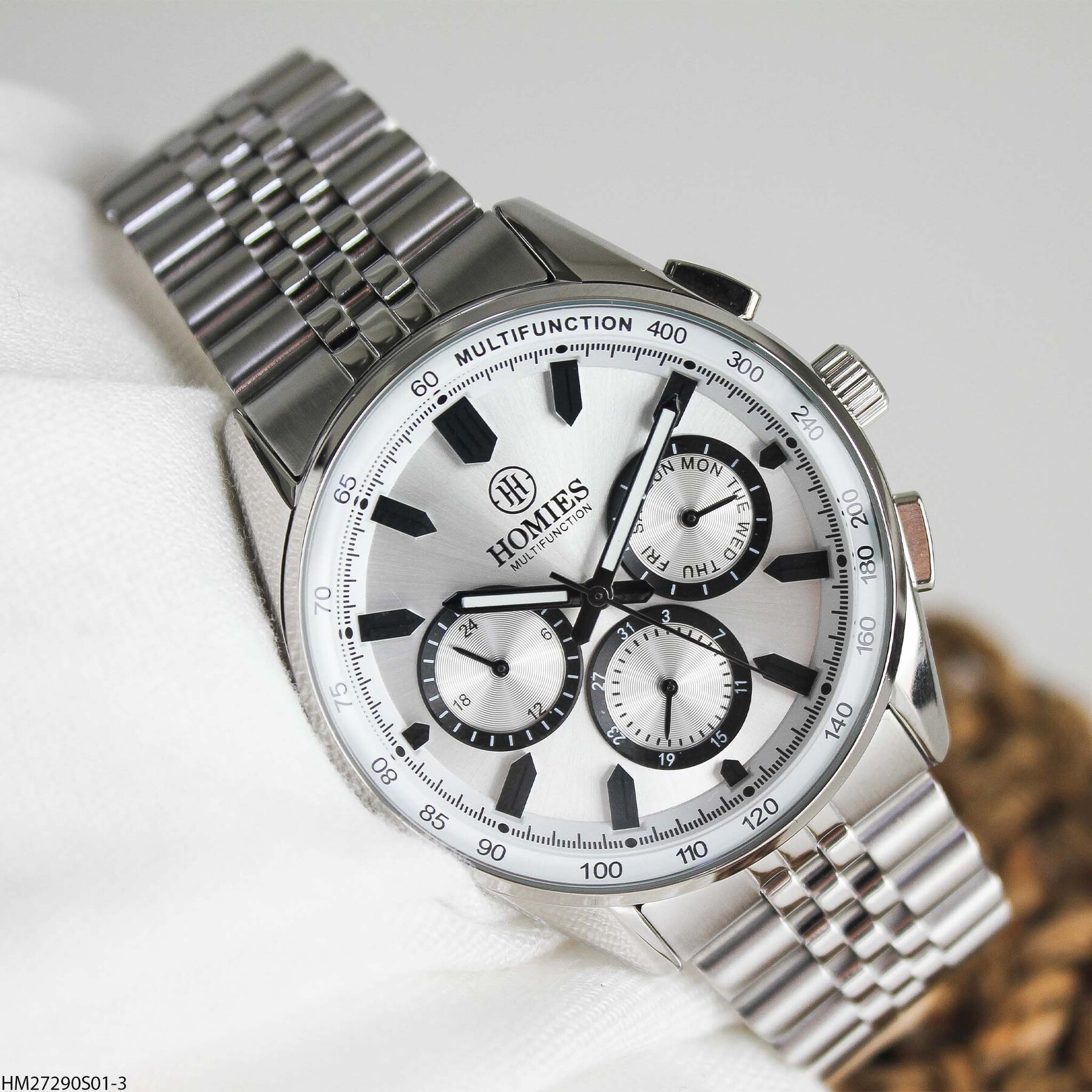 Homies HM27290S01-3 Steel Strap Men Watch